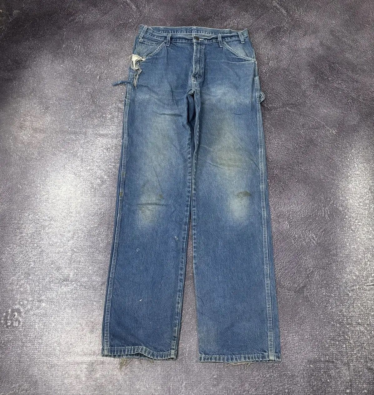 Dickies × Vintage Vintage Dickies Y2K Blue Work Denim USA Hype Jeans Size US 34 / EU 50 - 2 Thumbnail