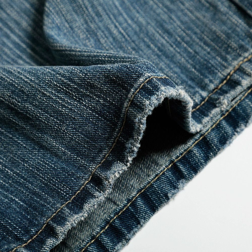 Vintage Men's American high street washed beaded straight jeans Size US 32 / EU 48 - 5 Thumbnail
