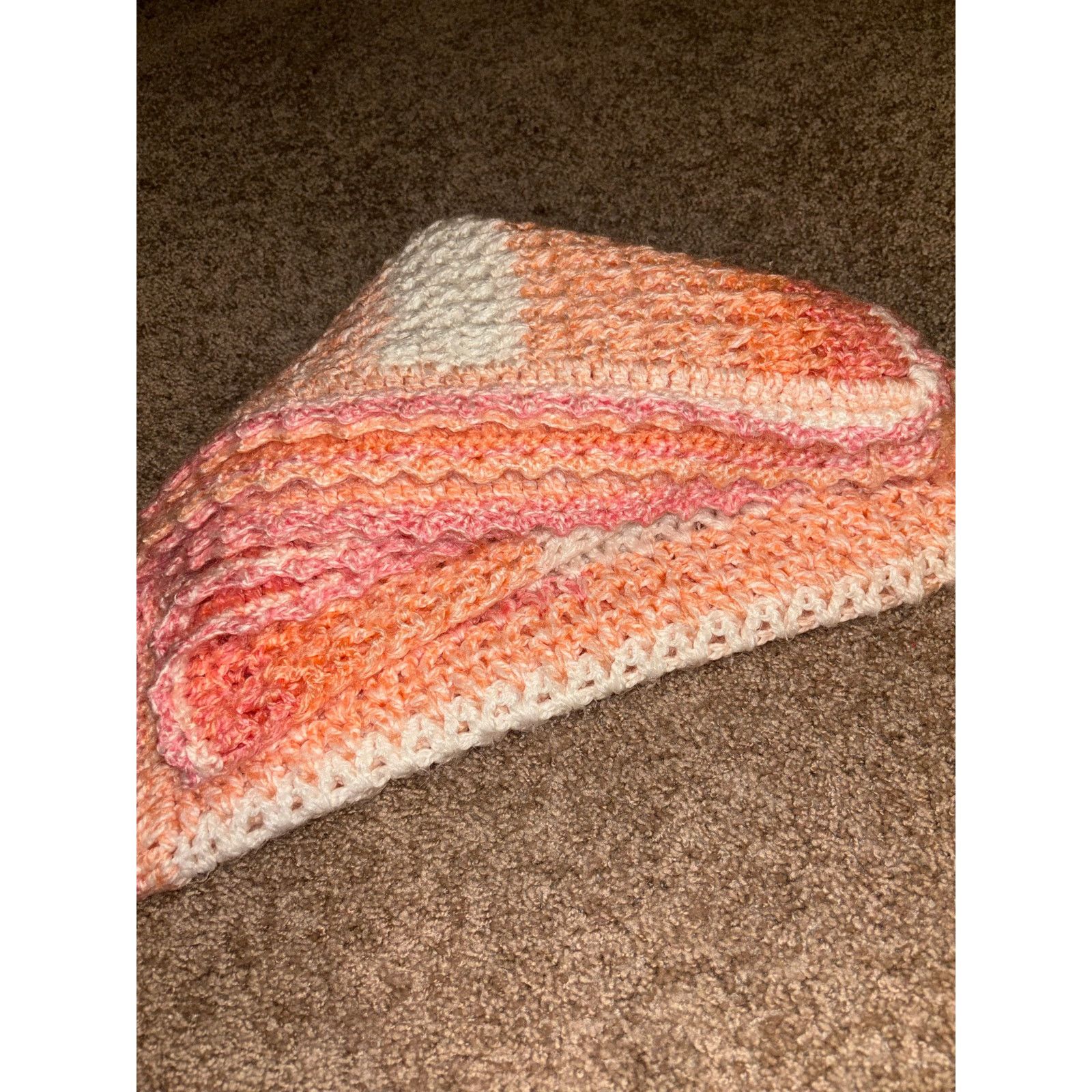 The Unbranded Brand Baby Corcheted Blanket 40" x 46" Size ONE SIZE - 4 Thumbnail