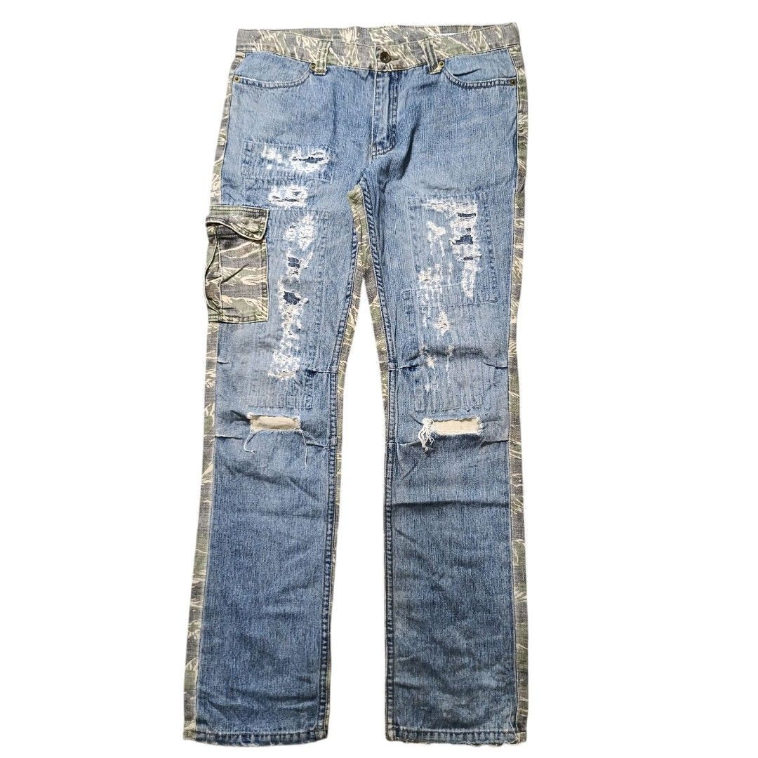 Hysteric Glamour × If Six Was Nine × semanticdesign Semantic design ripped tiger stripe jeans Size US 30 / EU 46 - 1 Thumbnail