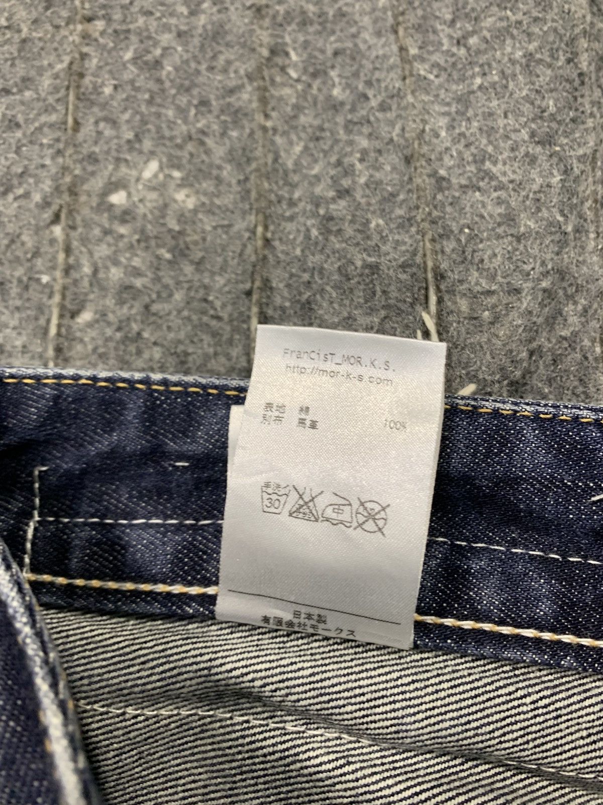 FranCisT MOR.K.S FranCisT. MOR.K.S Japan Horse Leather Indigo Denim Jeans Size US 30 / EU 46 - 9 Thumbnail