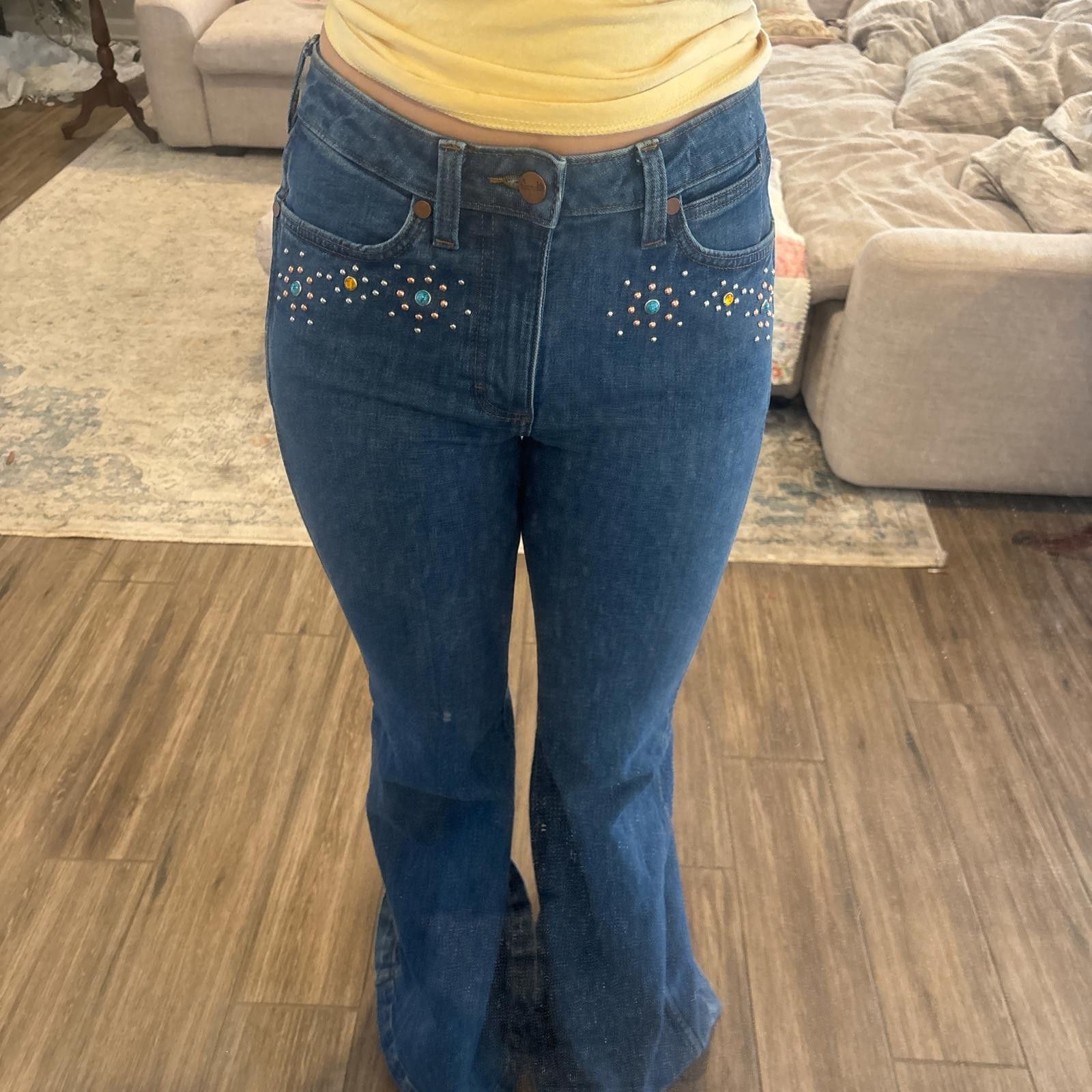 Wrangler vintage wrangler beaded bell bottoms jeans Size 26" / US 2 / IT 38 - 3 Thumbnail