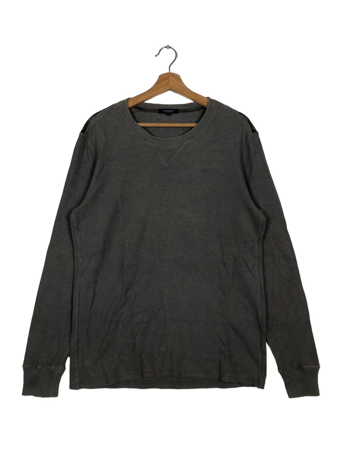 Burberry 🔥90’s Vintage Burberry London Long Sleeve Sweatshirt Size US M / EU 48-50 / 2 - 1 Thumbnail