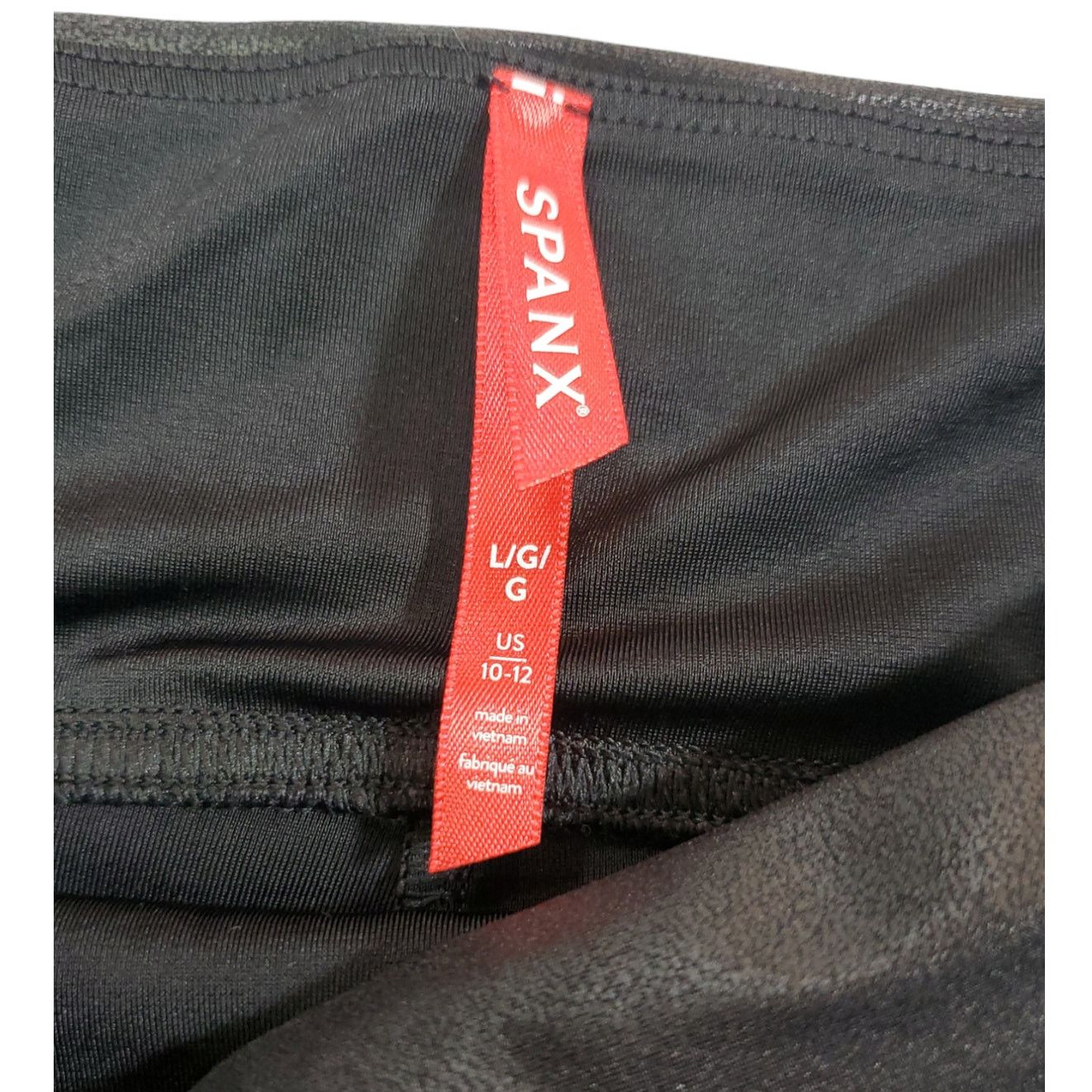 Spanx Spanx | Faux Leather, Body Shaping, Leggings | Size L 10-12 Size 32" / US 10 / IT 46 - 8 Thumbnail