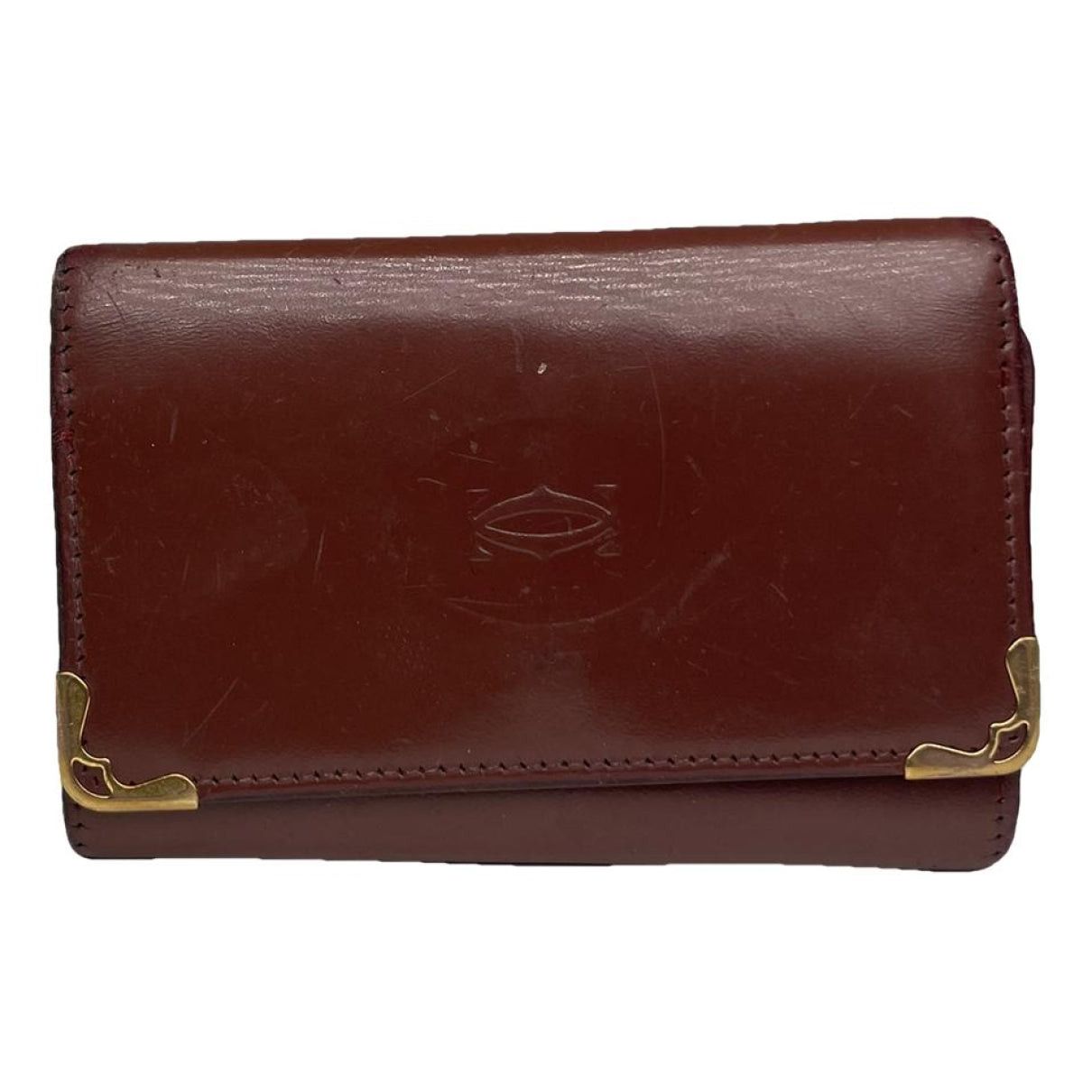 Cartier Burgundy Leather Purse Size ONE SIZE - 1 Thumbnail