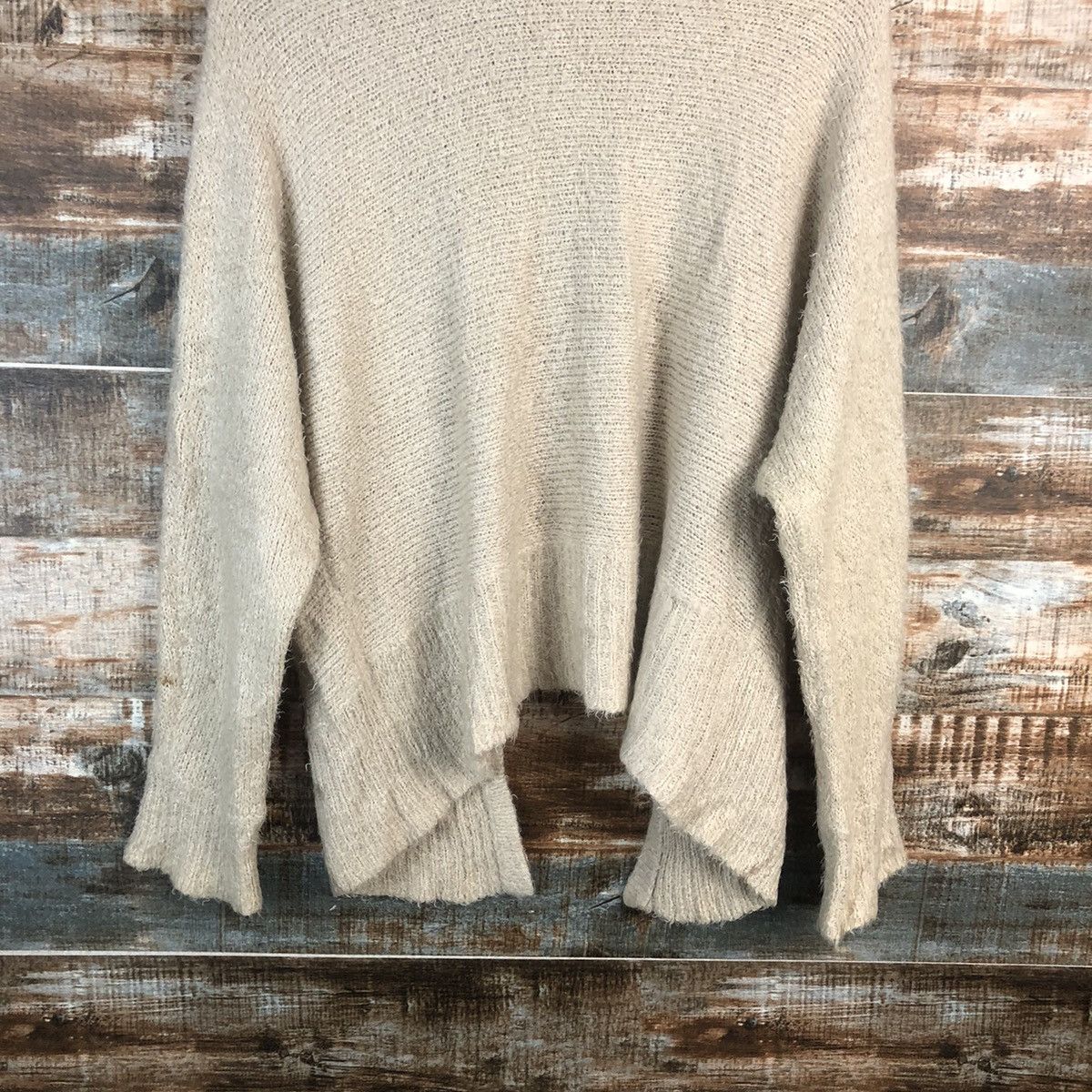 Homespun Knitwear DL 22 Octobre Brown Cardigan mohair Knitwear #C033 Size US L / EU 52-54 / 3 - 13 Thumbnail
