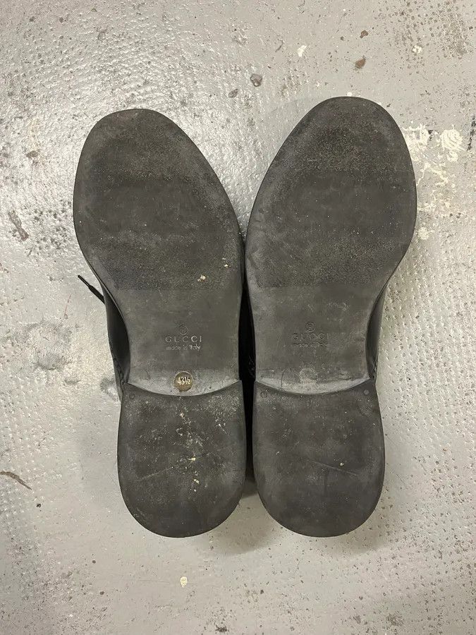 Gucci 2000s Gucci Black Leather Loafers Size US 10.5 / EU 43-44 - 7 Thumbnail
