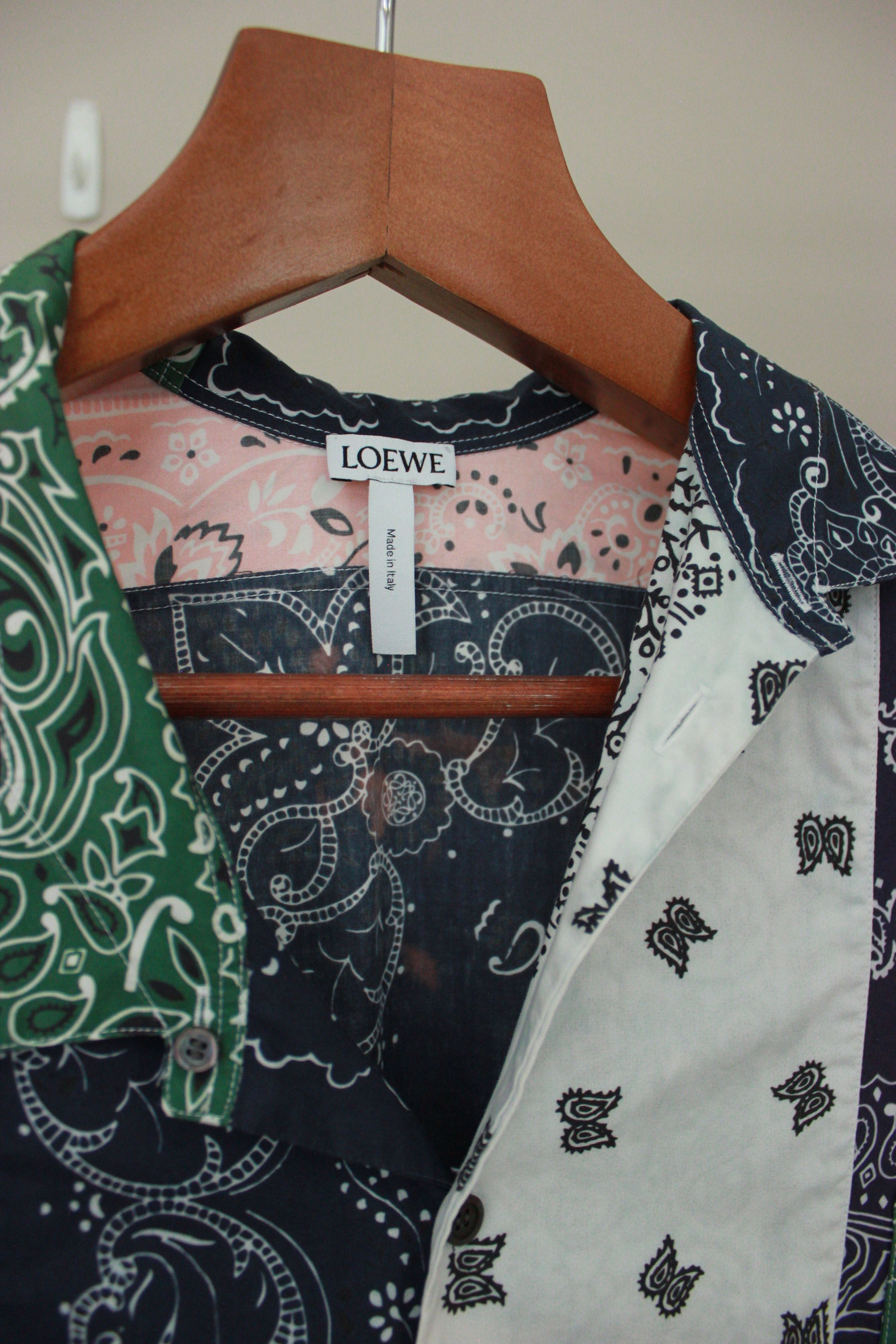 Loewe S/S19 Loewe Asymmetrical Bandana Long Sleeve Shirt Size US XS / EU 42 / 0 - 9 Thumbnail