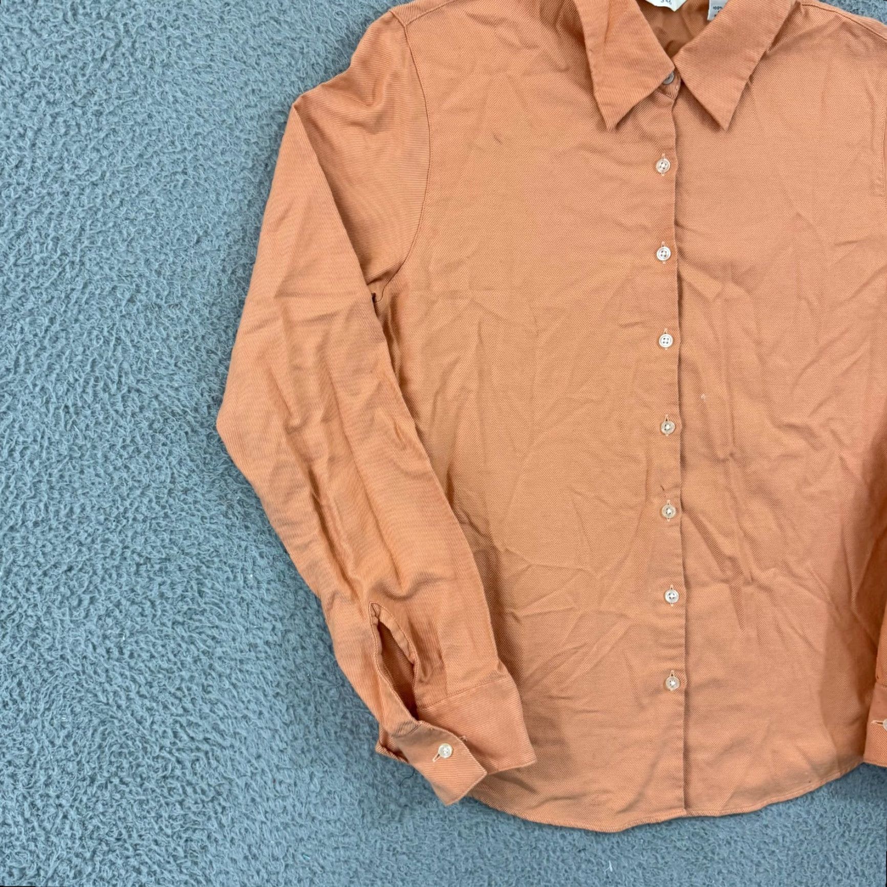 Brooks Brothers Brooks Brothers Shirt Womens S Orange Pinstripe Button Up Long Sleeve Preppy Vintage No Size S / US 4 / IT 40 - 5 Thumbnail