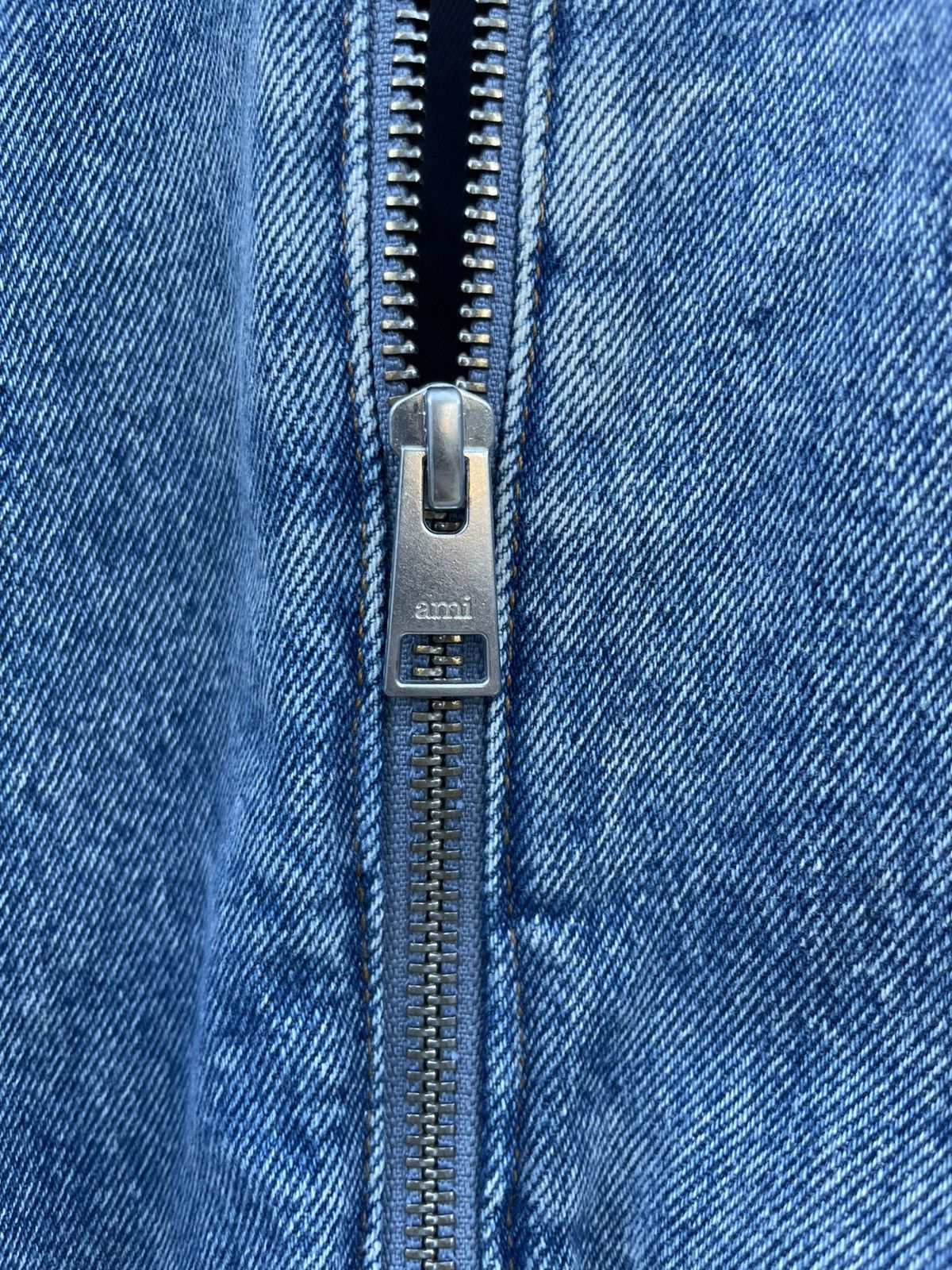 AMI AMI Paris Denim Bomber Jacket XS Blue Size US XS / EU 42 / 0 - 8 Thumbnail
