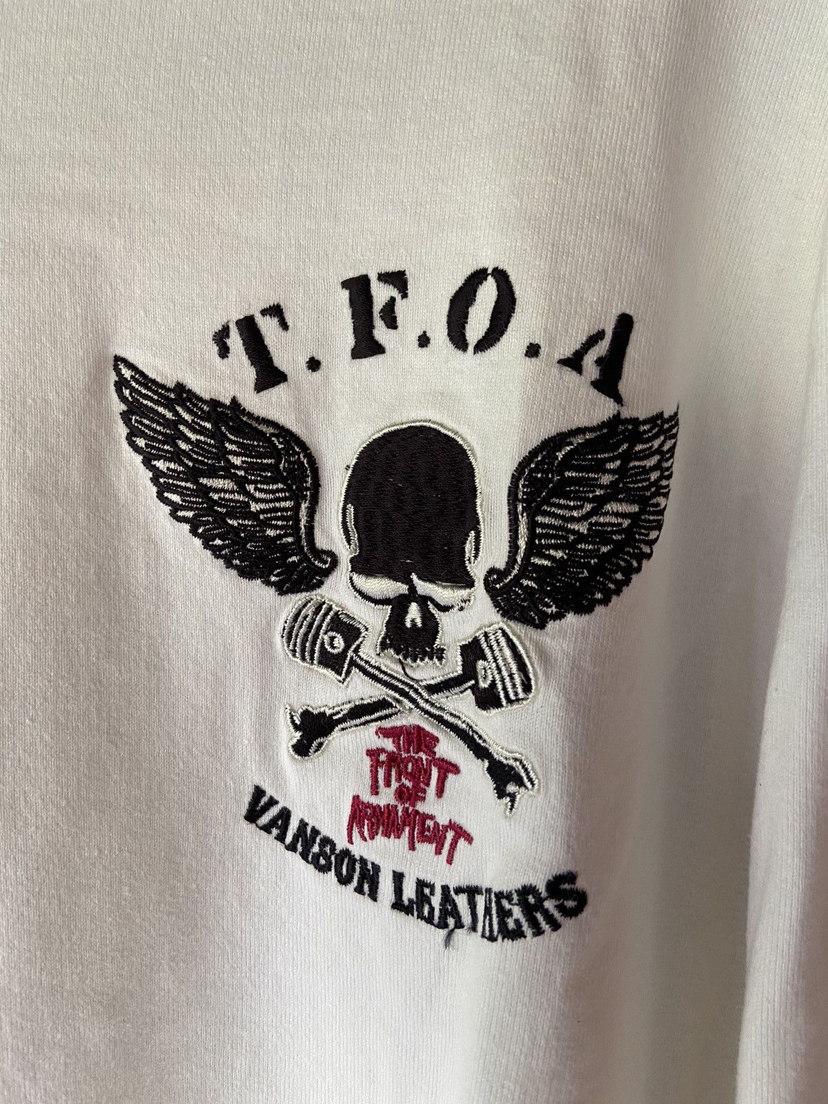 Beauty Beast × Hysteric Glamour × Japanese Brand BROWNY TEE OPEN KNIT 2 IN 1 VANSON X T.F.O.A LONG SLEEVE Size US L / EU 52-54 / 3 - 15 Thumbnail
