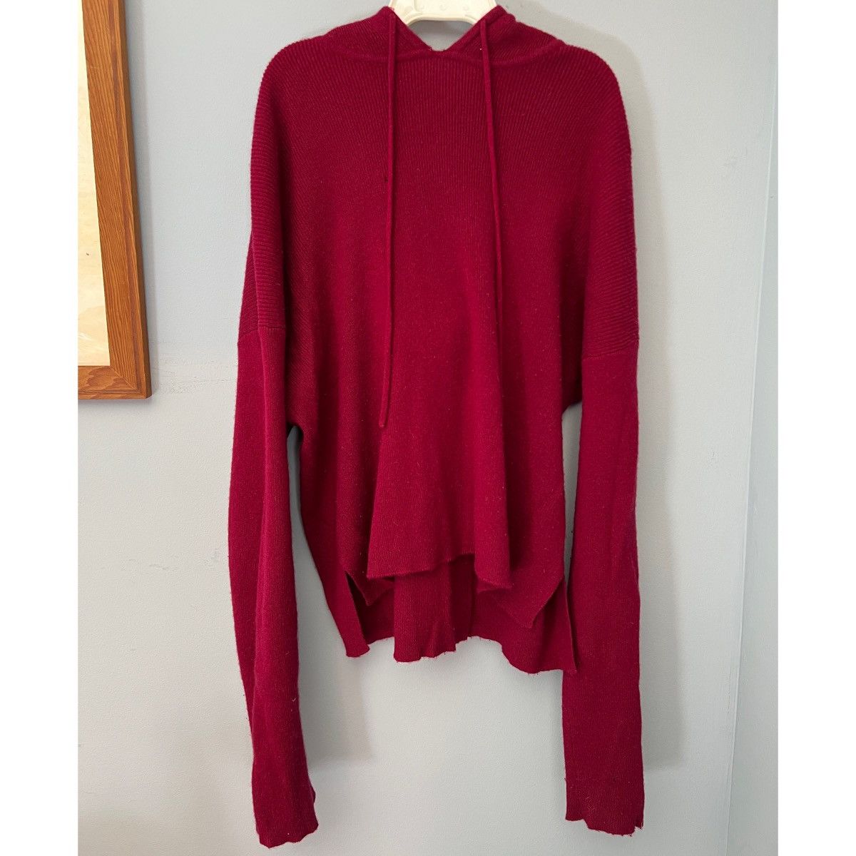 Other Oats Cashmere red cashmere cropped sweatshirt Size M / US 6-8 / IT 42-44 - 1 Thumbnail