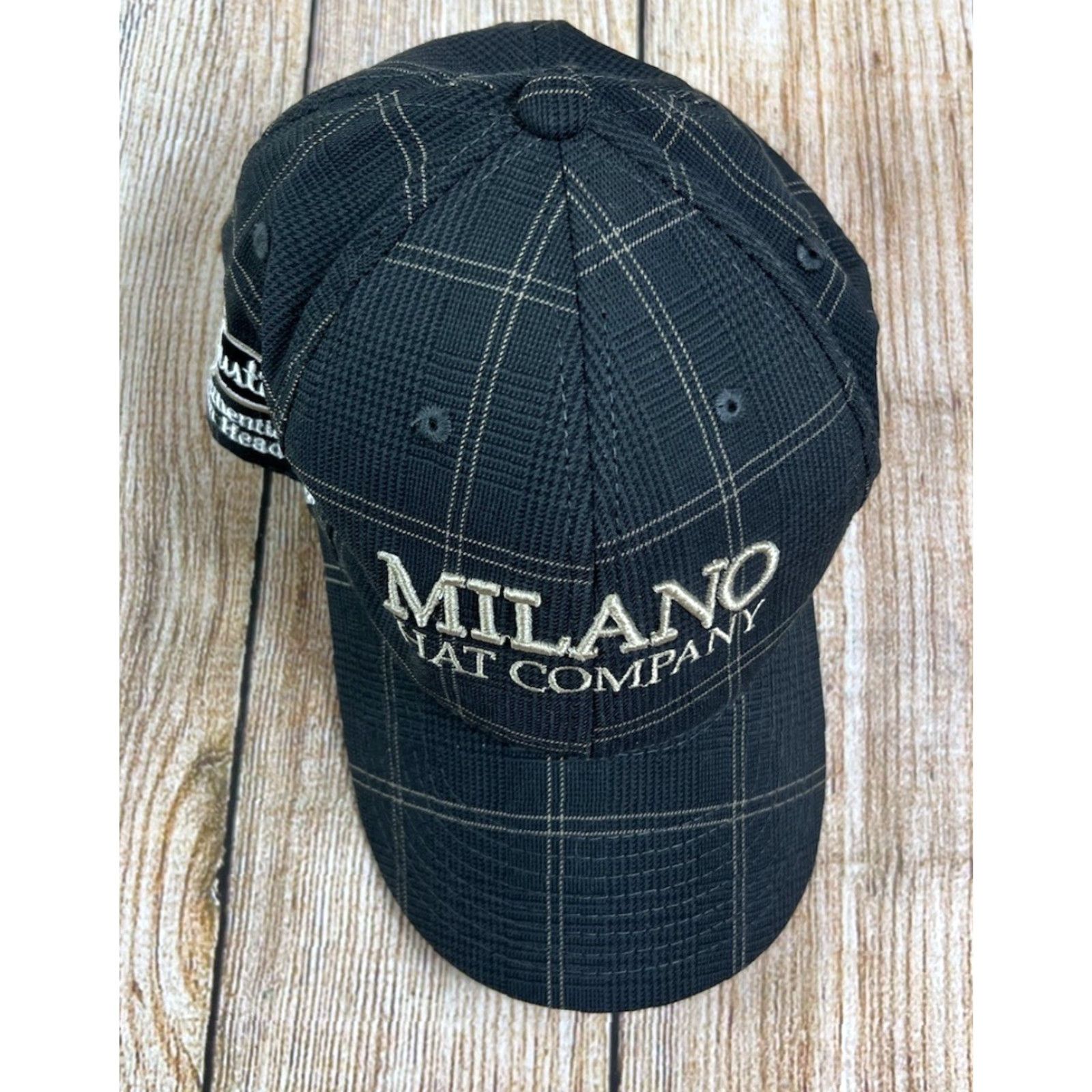 Justin Boots Milano Hat Company Justin Boots Western Wear Cap Plaid Grey Adjustable One Size Men Baseball Cap Gray Adjustable Western Size ONE SIZE - 2 Thumbnail