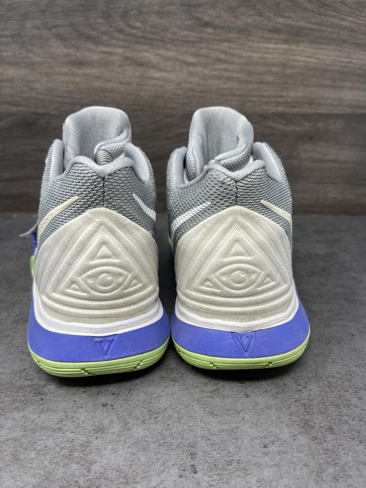 Nike Nike Kyrie 5 Sneakers Kids Size 6Y GS Grey Green AQ2456-099 Size US 6 / EU 39 - 6 Thumbnail