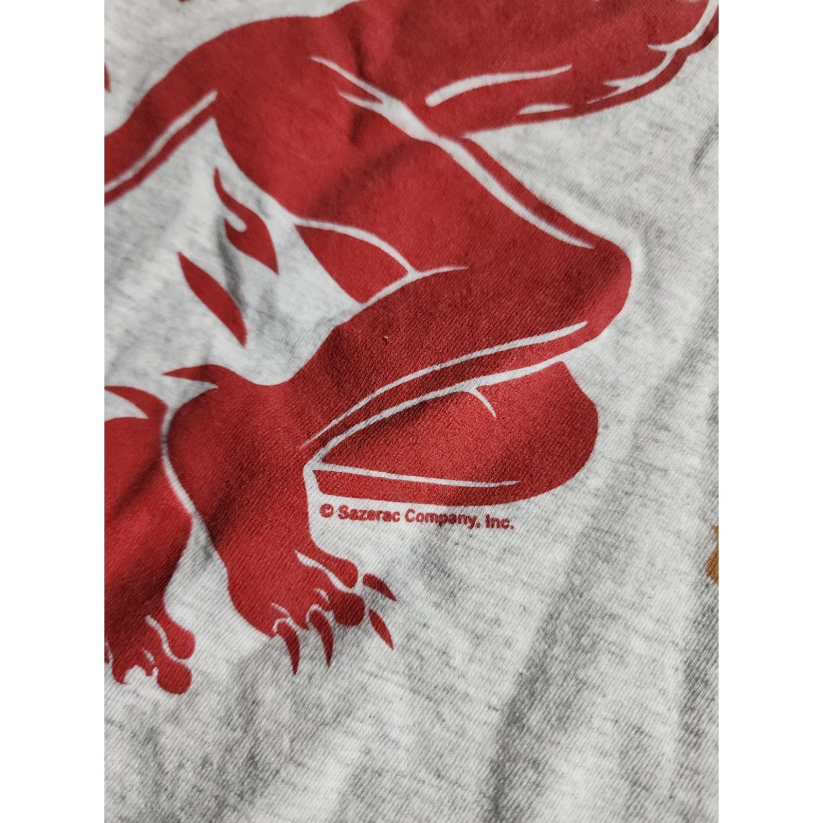 Doublet Fireball Adult M T-Shirt Double-Sided Short Sleeve Crew Neck Gray Cotton Distressed Vintage No Size US M / EU 48-50 / 2 - 5 Thumbnail