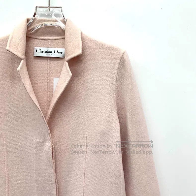 Dior Dior Pink cashmere lapel long-sleeved coat Size XS / US 0-2 / IT 36-38 - 3 Thumbnail