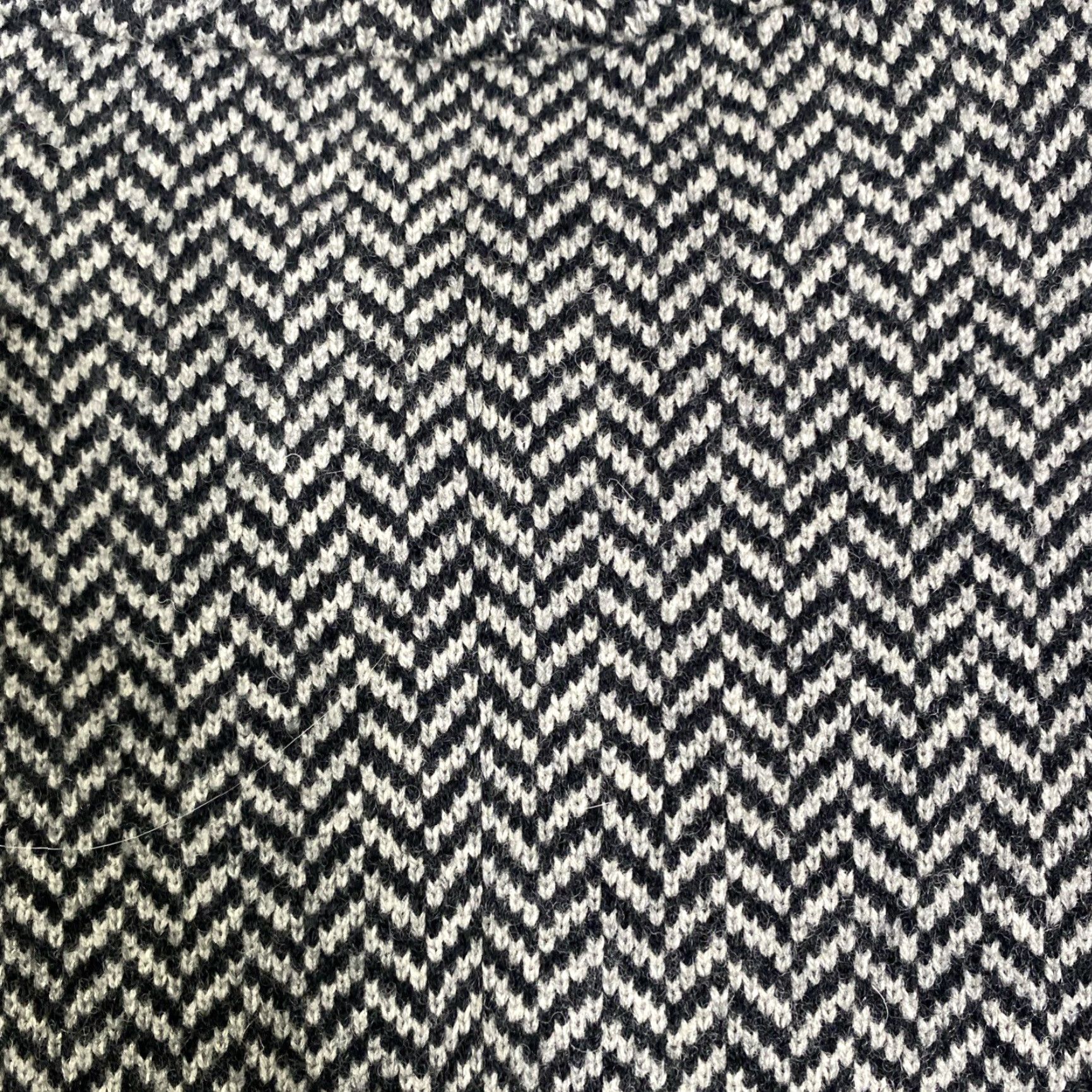 Ralph Lauren Lauren Ralph Lauren Jacket Herringbone Zip Front Wool Gray Wool/Poly Lambswool Petite P/P Women Winter 90s? Size XXS / US 00 / IT 34 - 4 Thumbnail