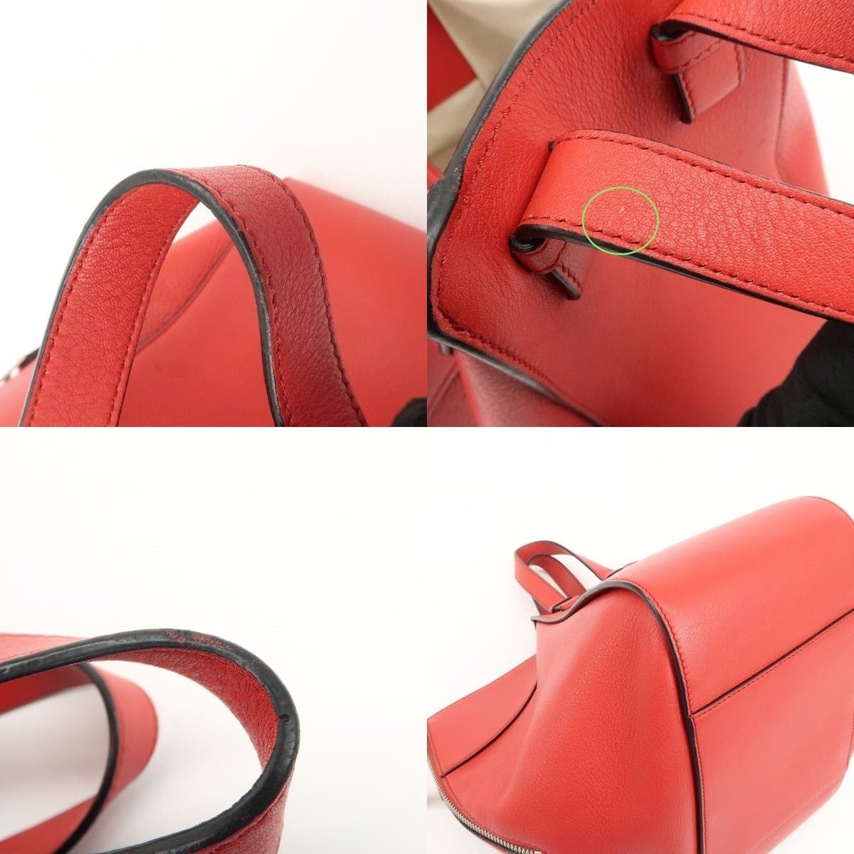 Loewe Loewe Anagram Hammock Small Calfskin Shoulder Bag Red Size ONE SIZE - 4 Thumbnail