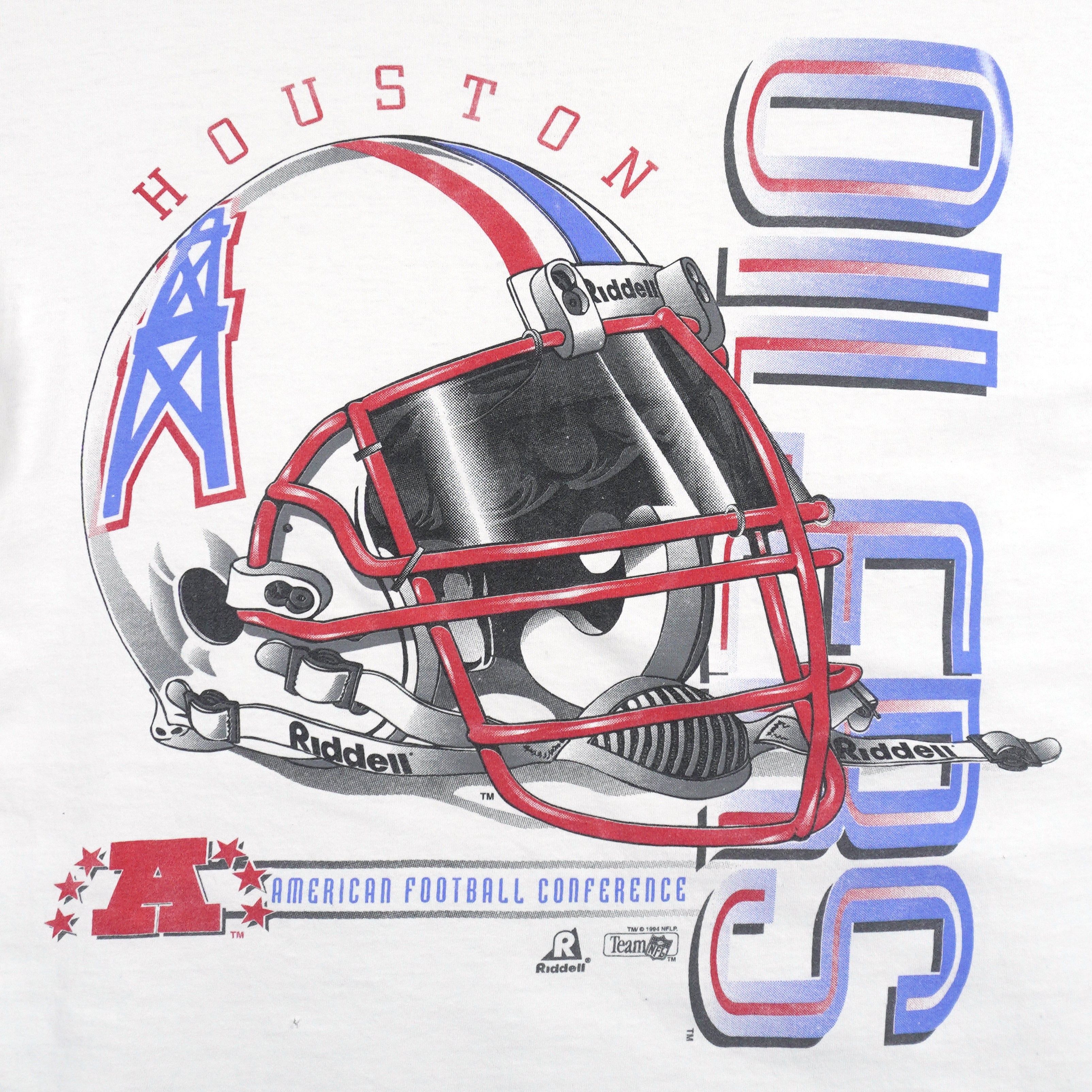 Riddell NFL - Houston Oilers Helmet T-Shirt 1994 Size US L / EU 52-54 / 3 - 3 Thumbnail