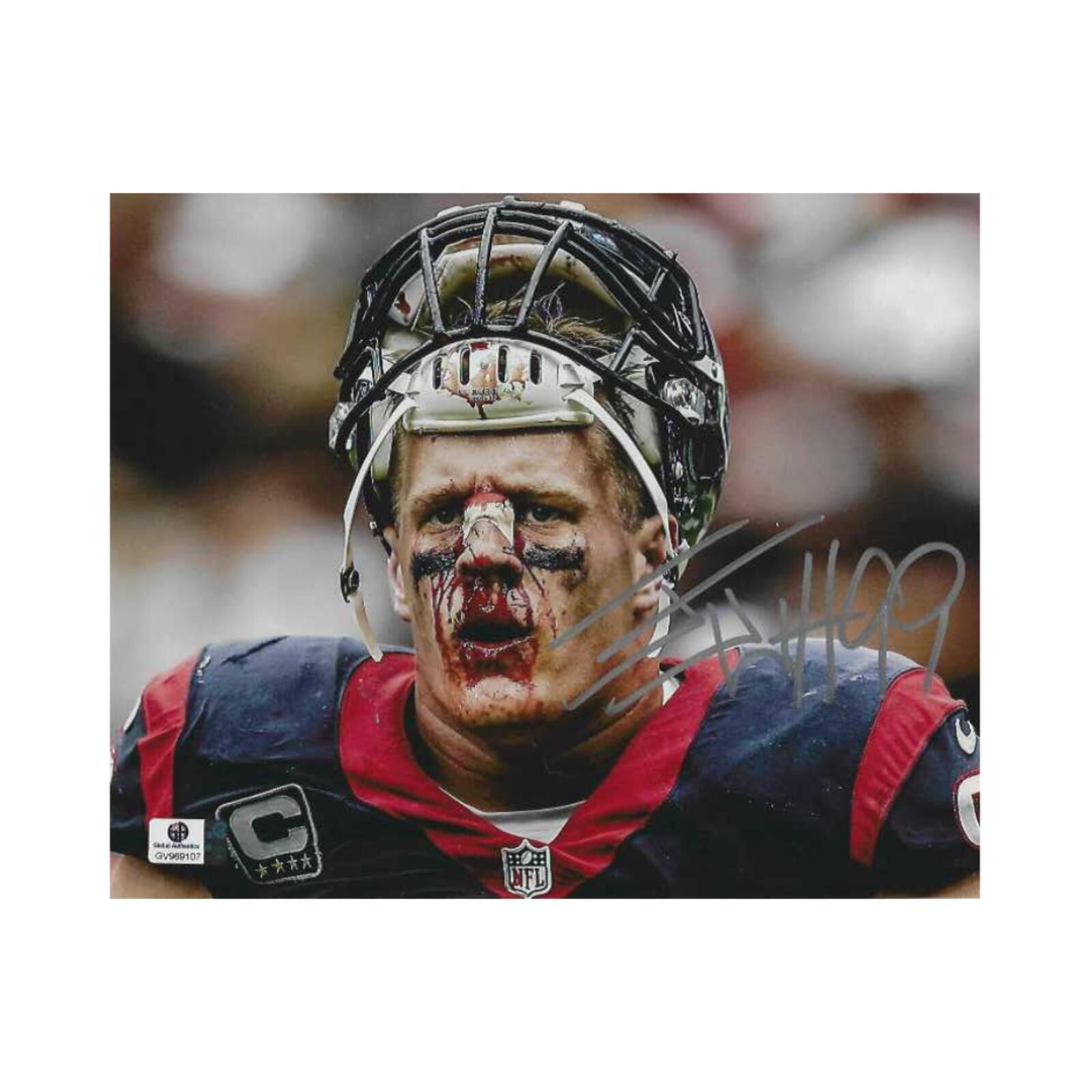 Other J.J. Watt Houston Texans Autographed 8x10 Photo coa W/Frame Size ONE SIZE - 2 Thumbnail