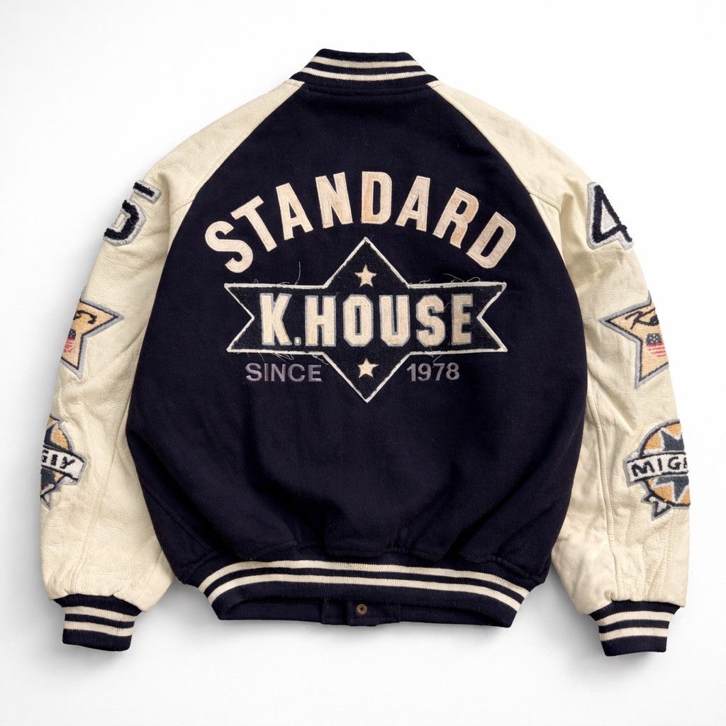 Vintage Vintage Kearney House Varsity Jacket Wool Leather Patchwork Size US M / EU 48-50 / 2 - 11 Thumbnail