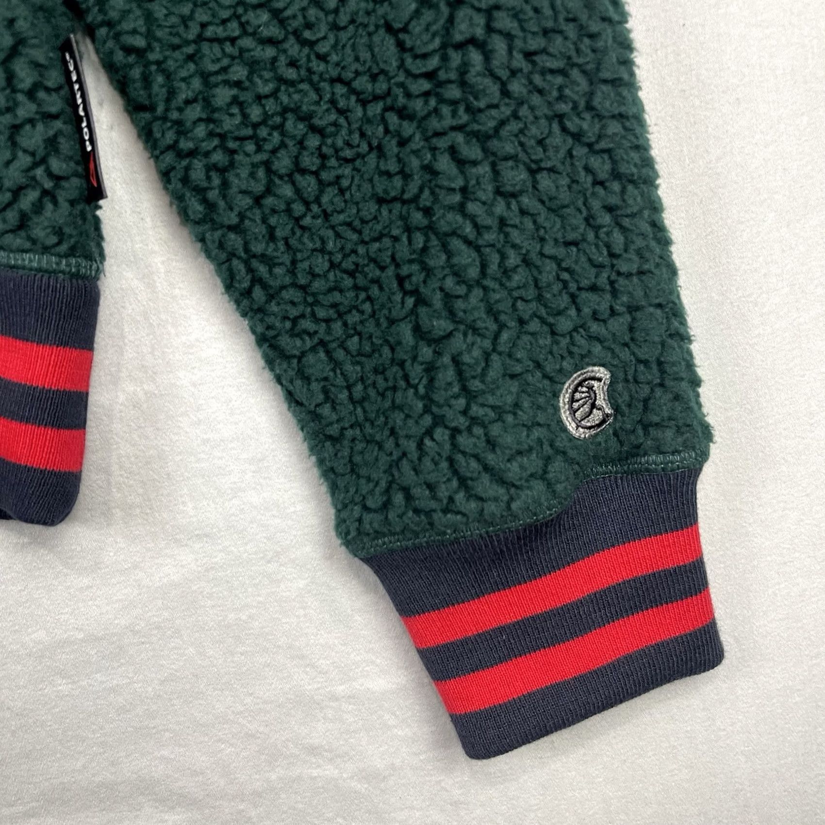 Champion Champion Sweatshirt Mens Medium Green Sherpa Pullover Crew Neck Sweater, Todd Snyder, Logo Embroidered, Fleece, 1-2 Day Ship, Pre-Owned Size US M / EU 48-50 / 2 - 2 Thumbnail