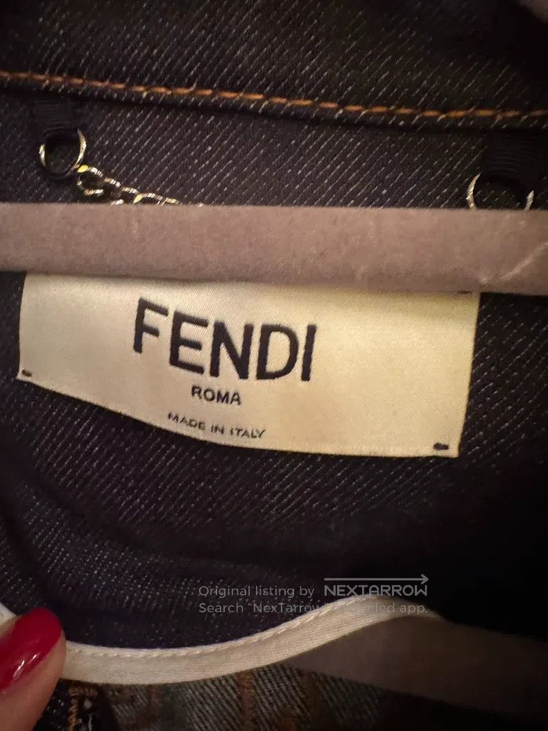 Fendi Fendi Denim Pearl Jacket Size XXS / US 00 / IT 34 - 5 Thumbnail