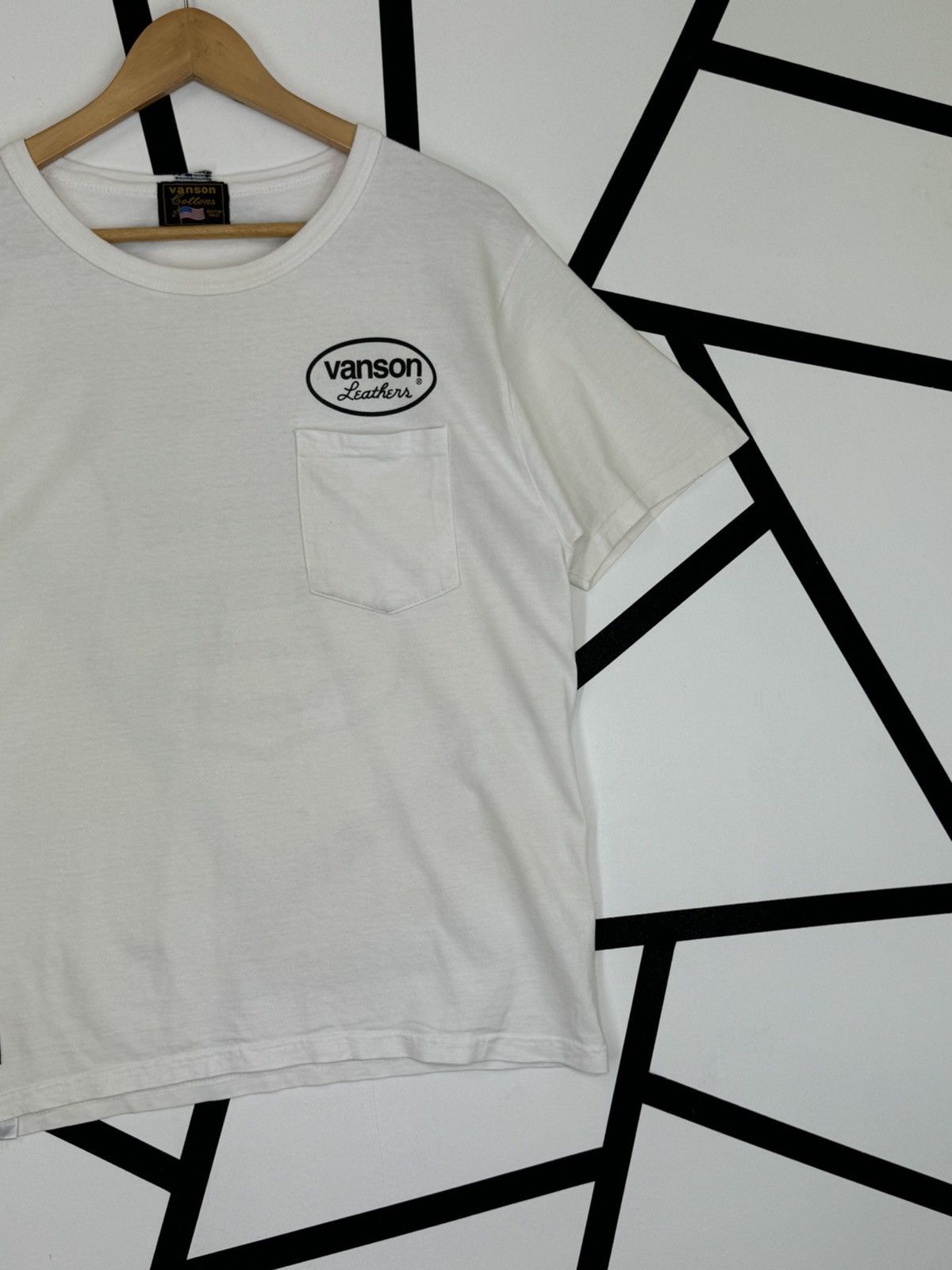 Vanson Leathers VANSON LEATHERS MASSACHUSETTS POCKET TEE Size US M / EU 48-50 / 2 - 7 Thumbnail