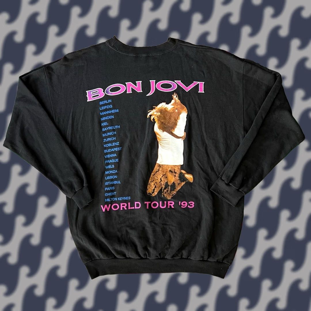 Vintage Vintage 50s 60s Black Flock Print Sweatshirt XL | Grailed