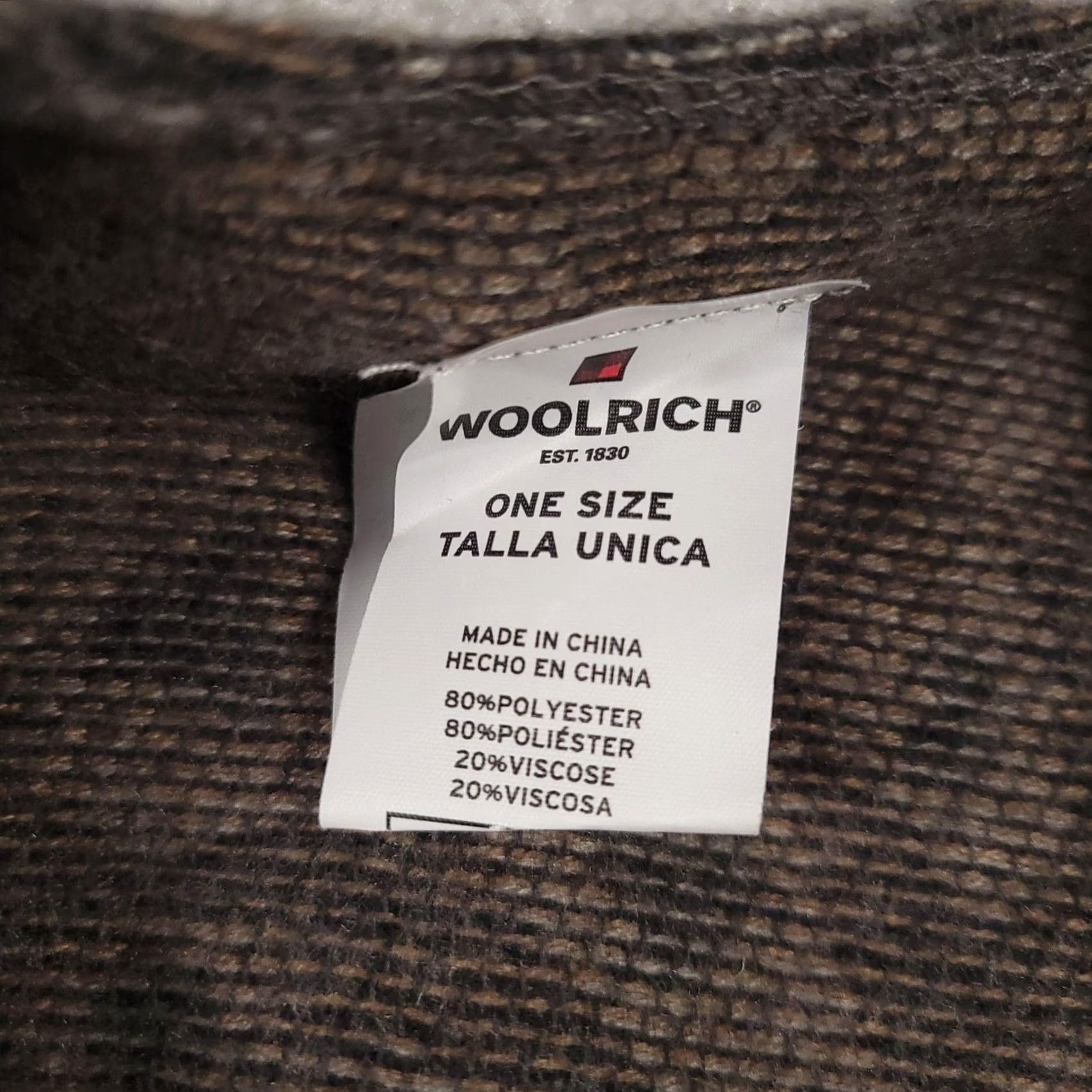 Vintage Woolrich Shawl Poncho Womens One Size Brown Leopard Animal Print Fringe Wrap Size ONE SIZE - 5 Thumbnail