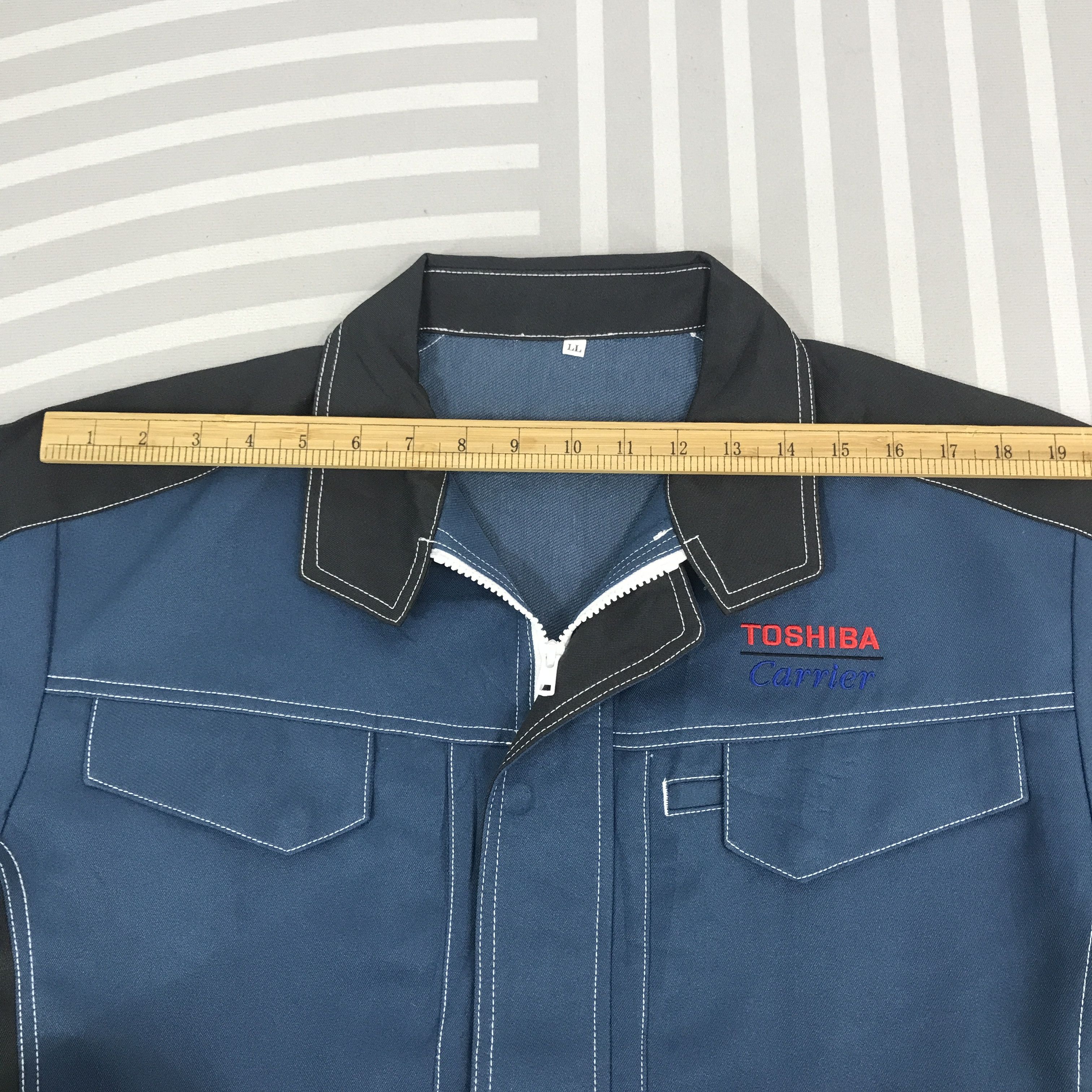 Japanese Brand × Vintage Vintage Toshiba Carrier working uniform japan Jacket Size US L / EU 52-54 / 3 - 5 Thumbnail