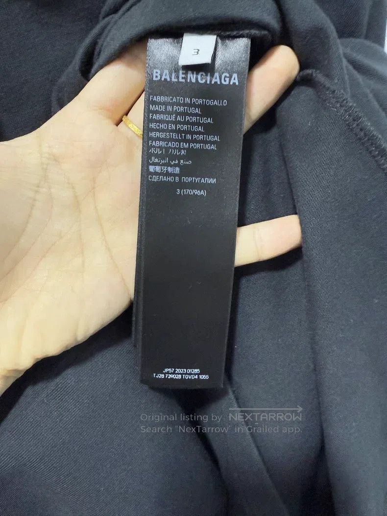 Balenciaga Balenciaga Black Post-it Short Sleeve Size US L / EU 52-54 / 3 - 4 Thumbnail