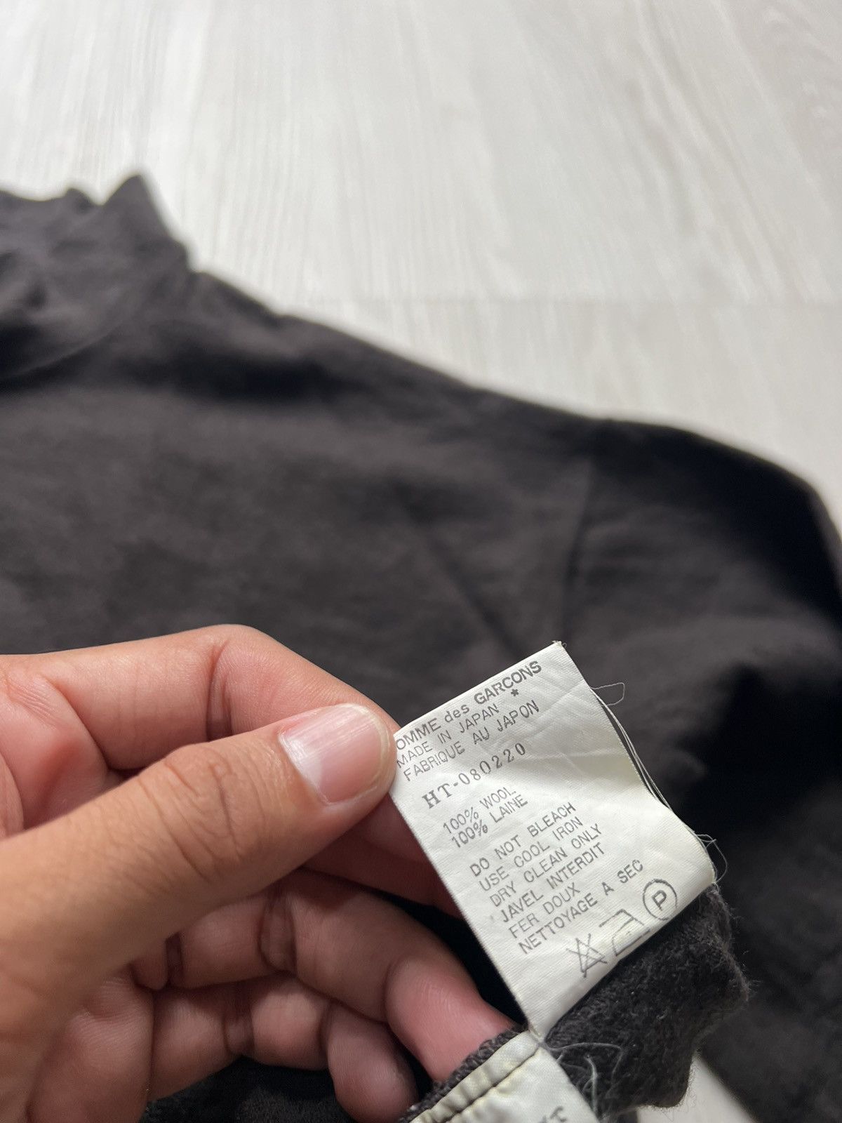 Comme des Garcons Homme Plus AW91 Comme Des Garcons Homme Plus Archive Wool Longsleeve Size US L / EU 52-54 / 3 - 6 Thumbnail