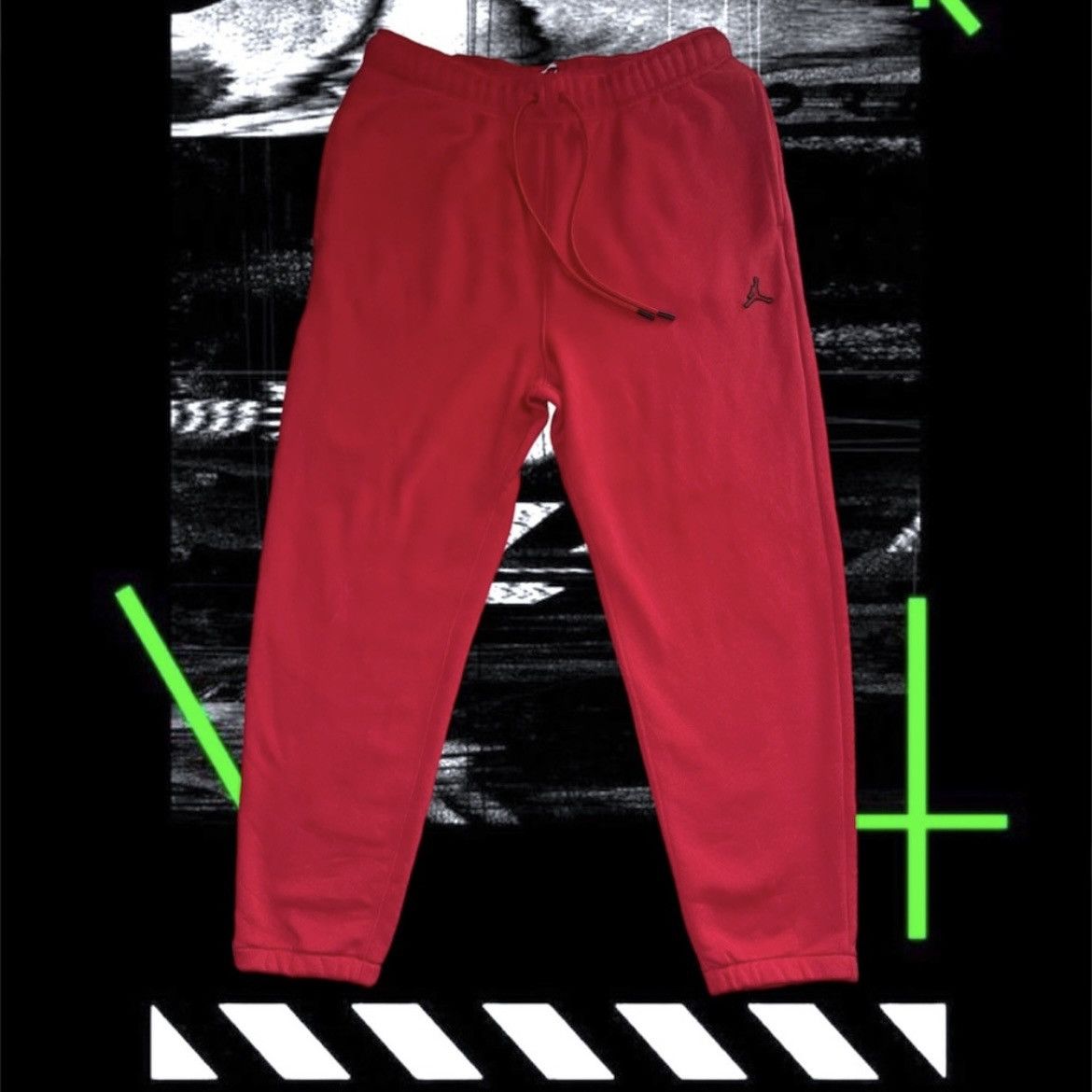 Jordan Brand Nike Air Jordan Essential Fleece Men's Jogger Sweats (Red) Size US 38 / EU 54 - 1 Thumbnail