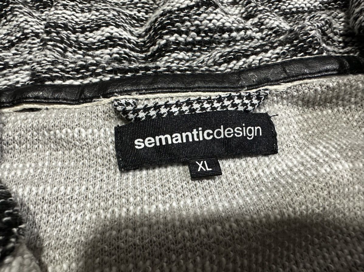 If Six Was Nine × Japanese Brand × semanticdesign 🔥Sick Y2K Semantic Design Double Knit Hoodie Zip Up Size US XL / EU 56 / 4 - 11 Thumbnail
