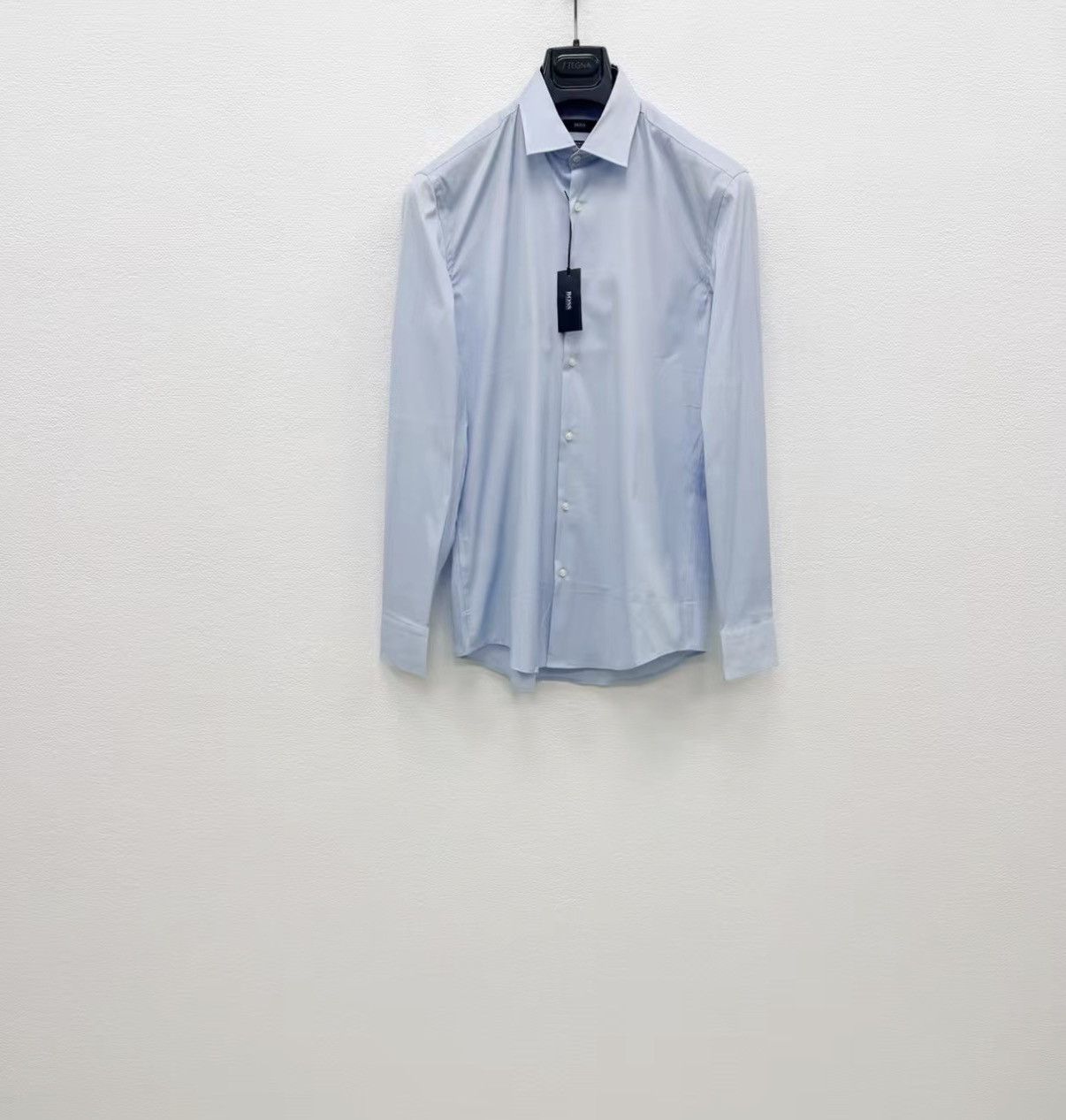 Hugo Boss HUGO BOSS Stretch Long Sleeve Shirt J30 Size US S / EU 44-46 / 1 - 1 Thumbnail