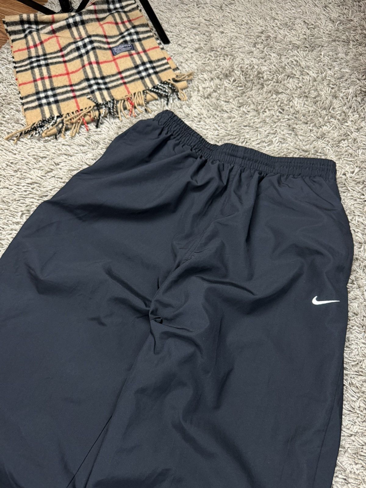 Nike Casual drill pants Nike nylon y2k original streetwear item Size US 33 - 3 Thumbnail