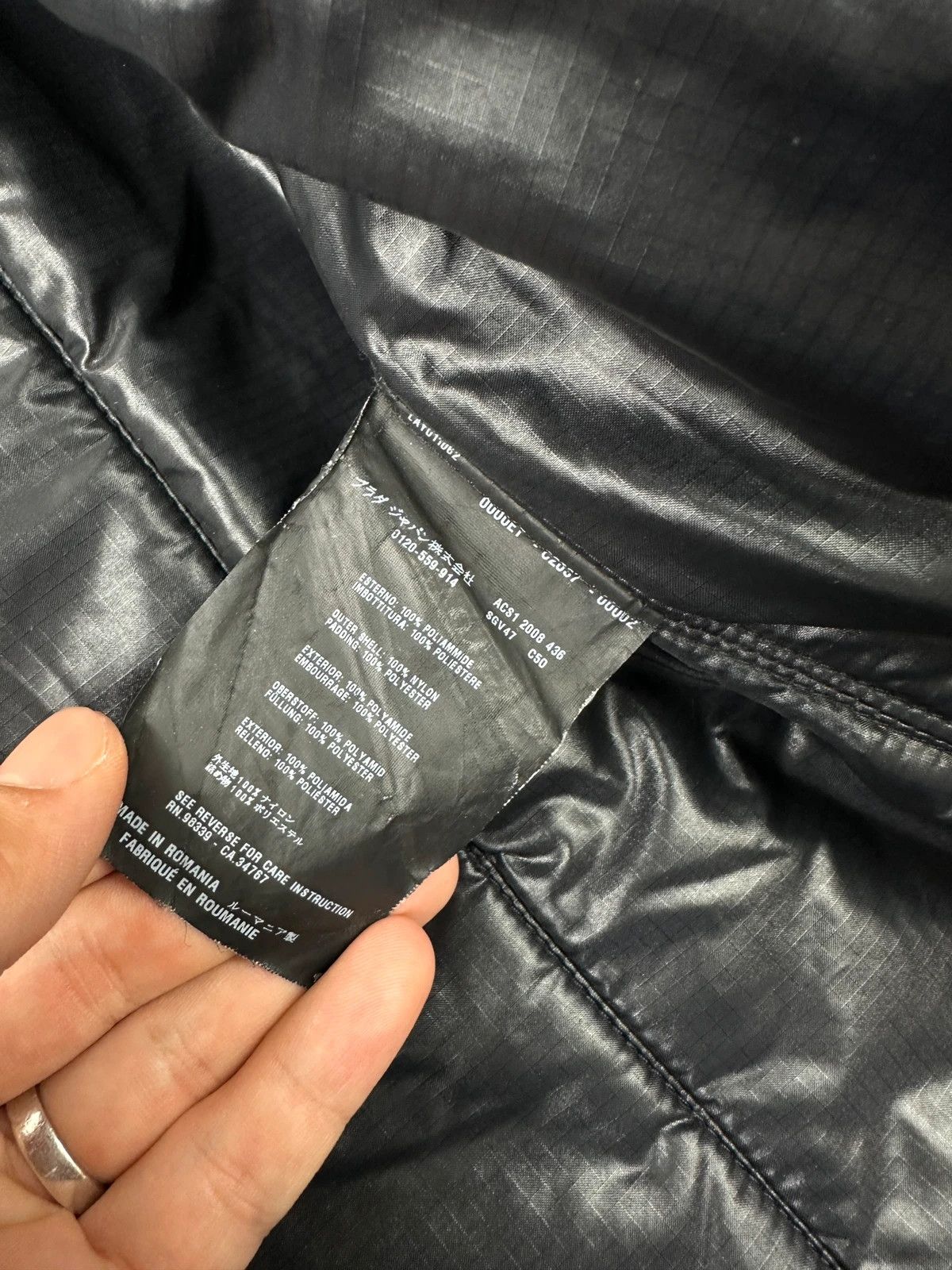 Prada Prada Sport FW2008 Black Crinkle Nylon Padded Jacket Size US M / EU 48-50 / 2 - 11 Thumbnail
