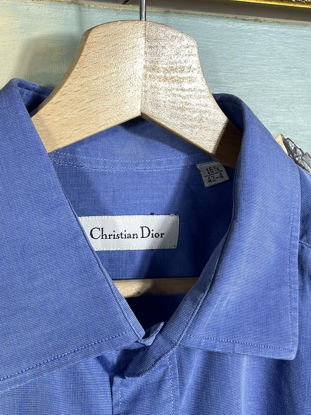 Christian Dior Monsieur Christian Dior Vintage Blue Button Ups Shirt Old Money Size US XL / EU 56 / 4 - 6 Thumbnail