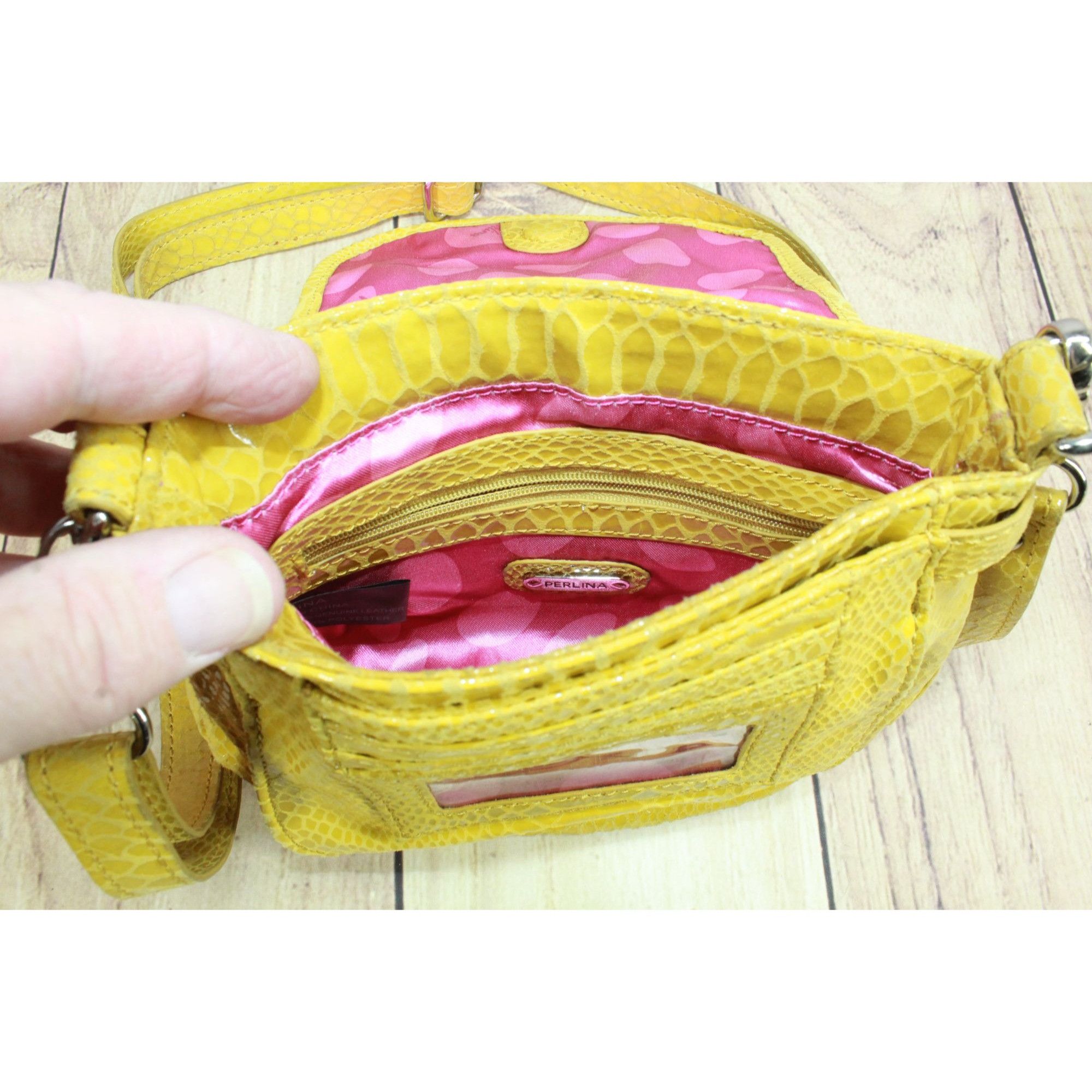 Leather × Other Perlina Leather Snake Print Adjustable Straps Crossbody Bag Size ONE SIZE - 10 Thumbnail