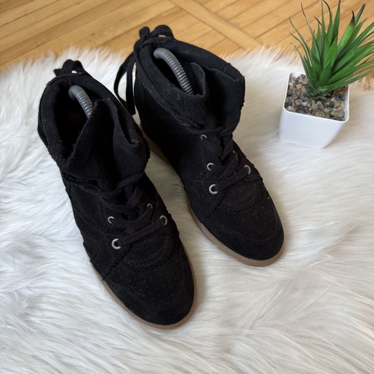 Other 📌 Vintage like Isabel Marant Style Bekett Wedge Sneakers Size US 7 / IT 37 - 5 Thumbnail
