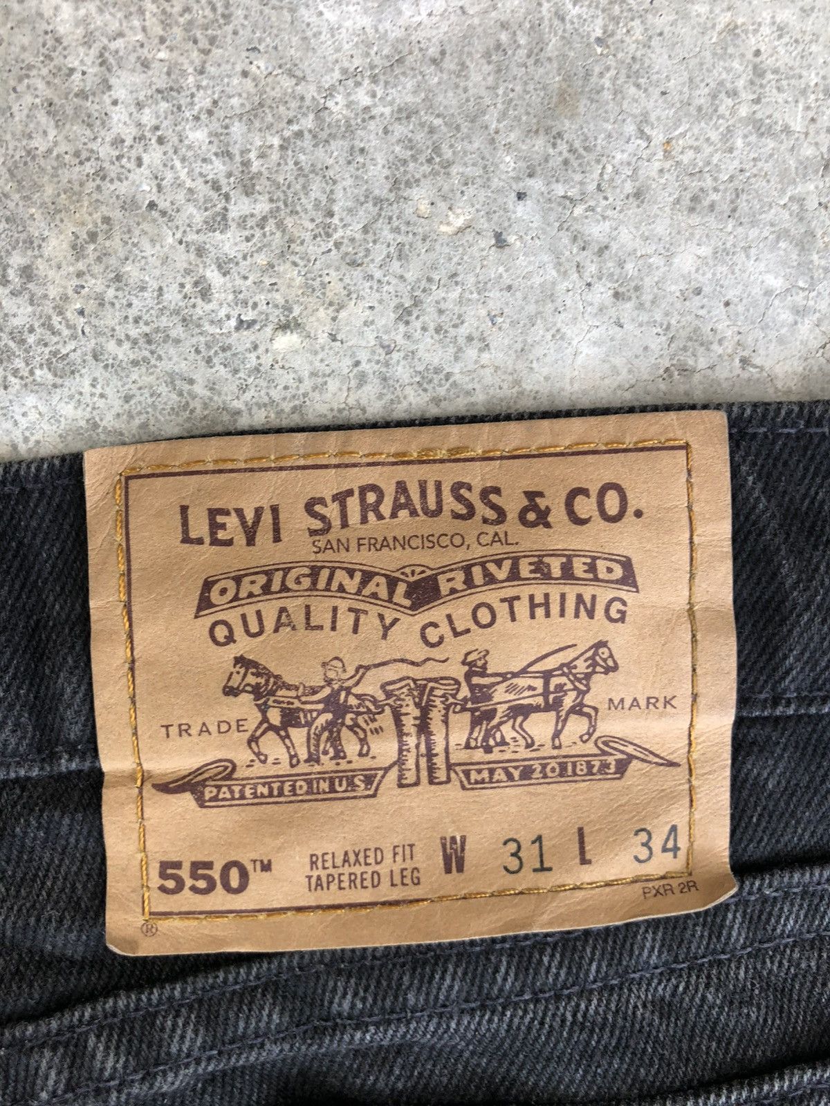 Levi's Vintage 90s Levis Orange Tab Baggy Distressed Jeans 550 Size US 31 - 18 Thumbnail