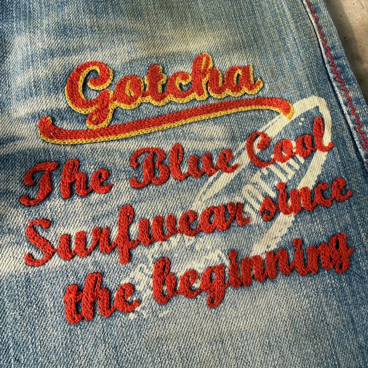 Gotcha W32x30 Vintage Gotcha Embroire Spell Out Denim Jean Size US 32 / EU 48 - 5 Thumbnail