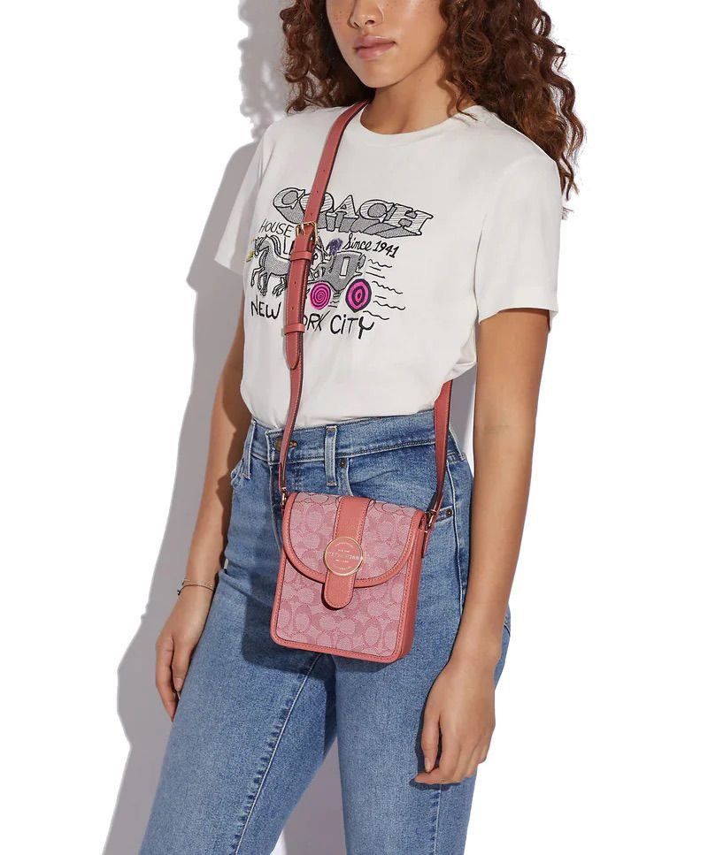 Coach Coach Signature Jacquard North South Lonnie Crossbody Size ONE SIZE - 5 Thumbnail