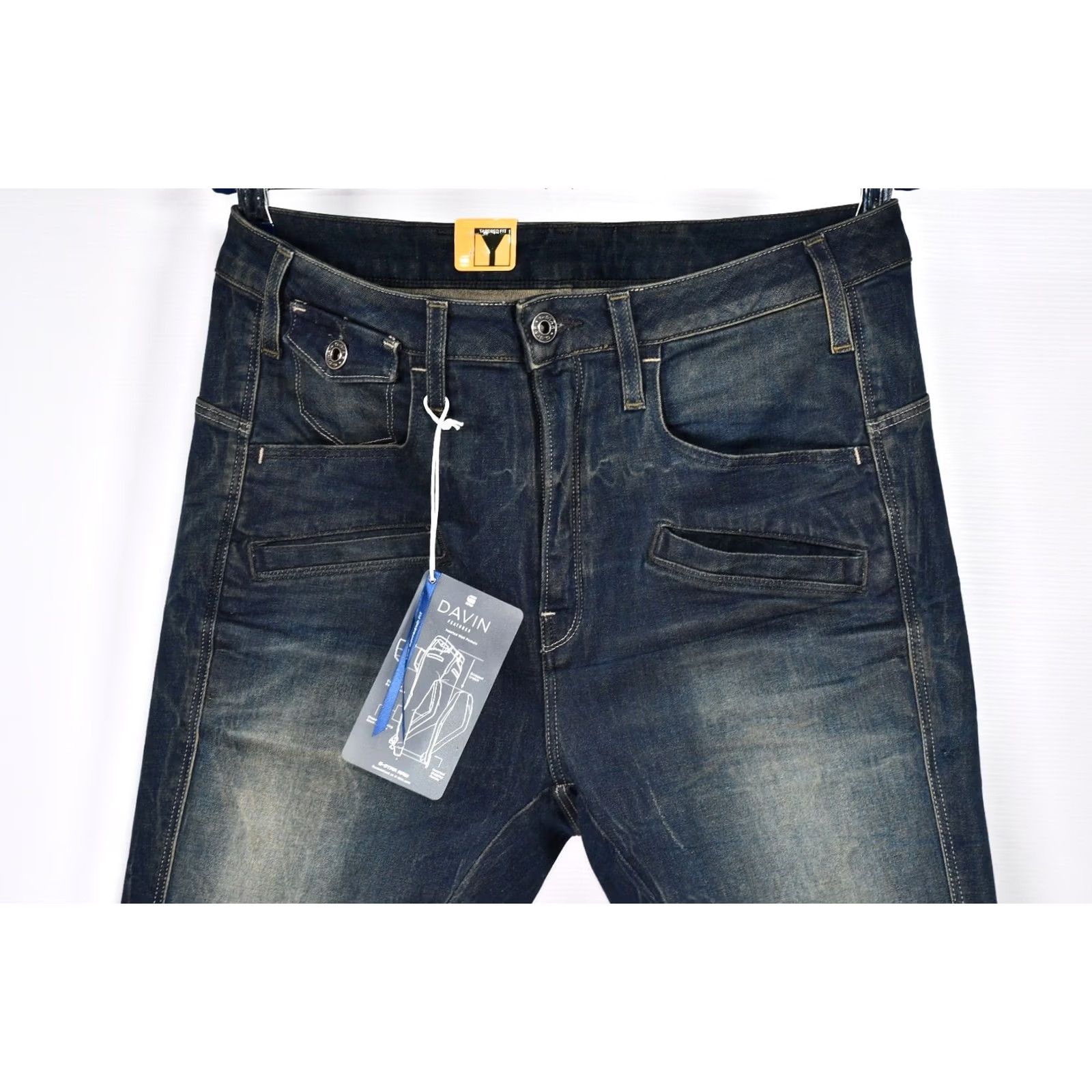 G-Star G-Star Raw Davin Loose Tapered Blight Superstretch Denim Women's W28 L32 Jeans Size ONE SIZE - 5 Thumbnail