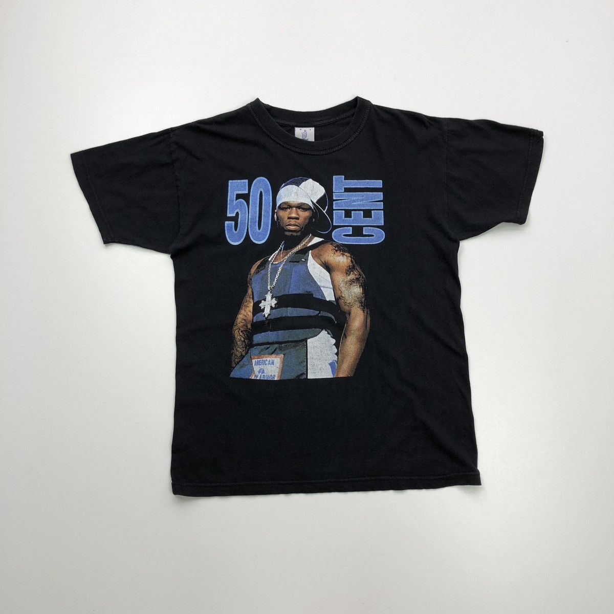 Rap Tees 50 Cent 00’s Printed Rap Tee 2000 Vintage T-Shirt Black Size US S / EU 44-46 / 1 - 1 Thumbnail