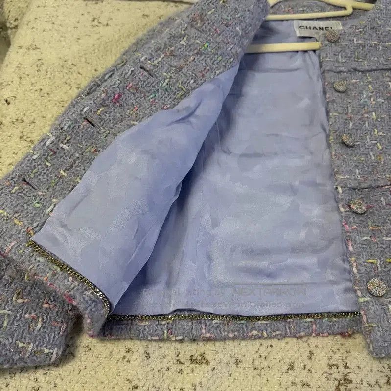 Chanel Chanel Purple Wool Women's Jacket . Size XS / US 0-2 / IT 36-38 - 4 Thumbnail