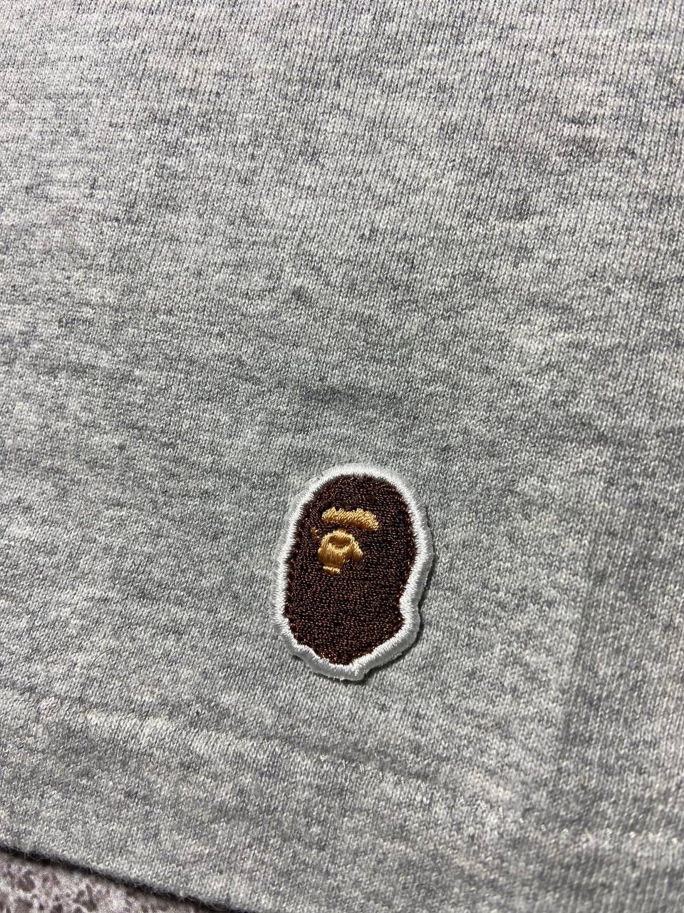 Bape BAPE A Bathing Ape One Point Patch Tee Grey - Size M Size US M / EU 48-50 / 2 - 4 Thumbnail