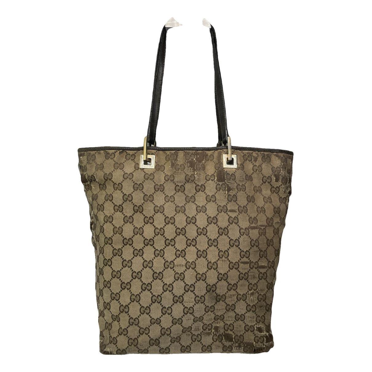 Gucci Jackie Vintage Beige Cotton Handbag Size ONE SIZE - 1 Thumbnail