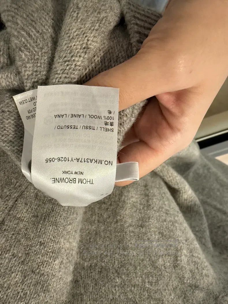Thom Browne Thom Browne Full wool sweater Size US XL / EU 56 / 4 - 4 Thumbnail